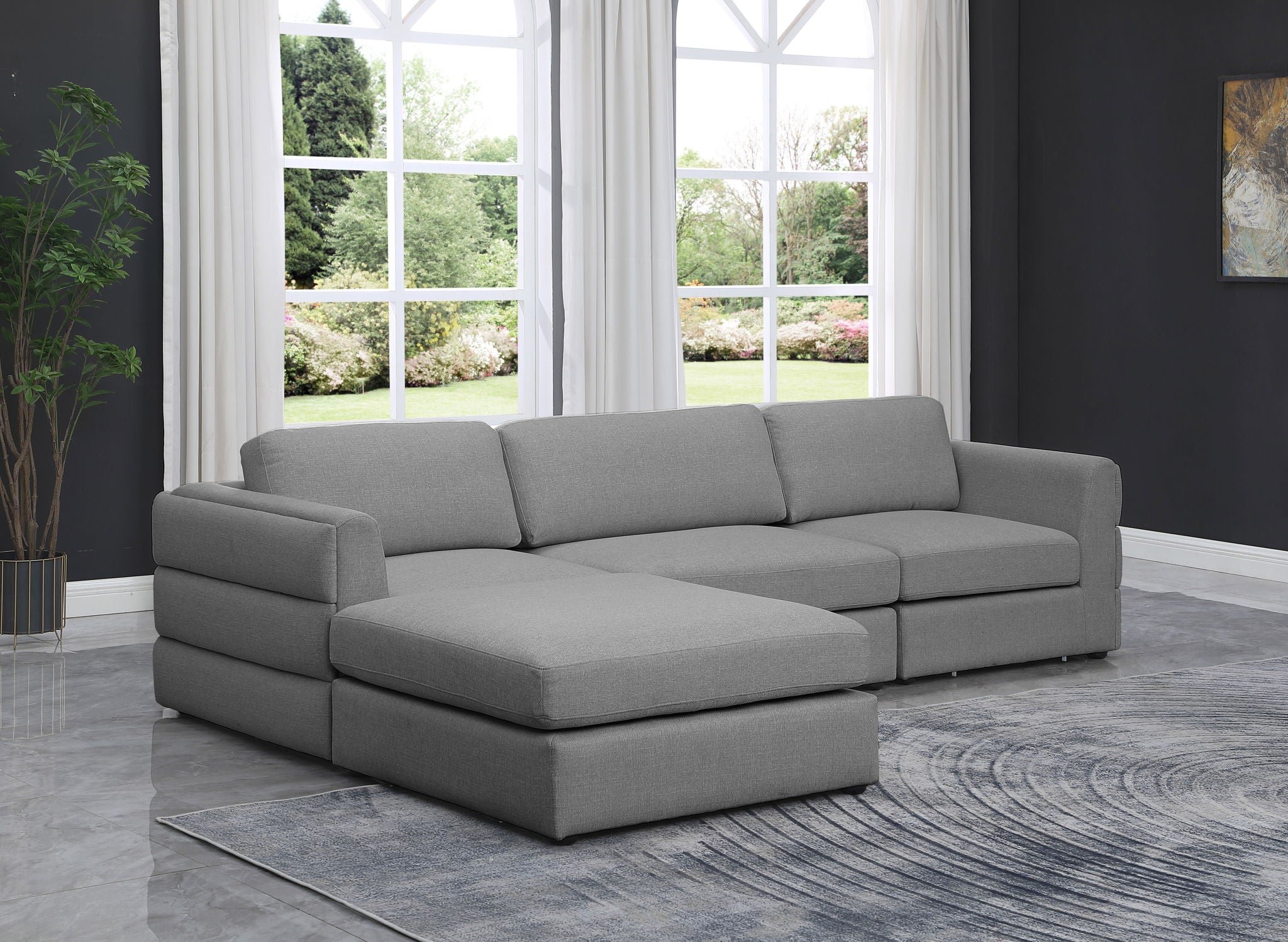Beckham - 4 Piece Modular L-Sahped Sectional