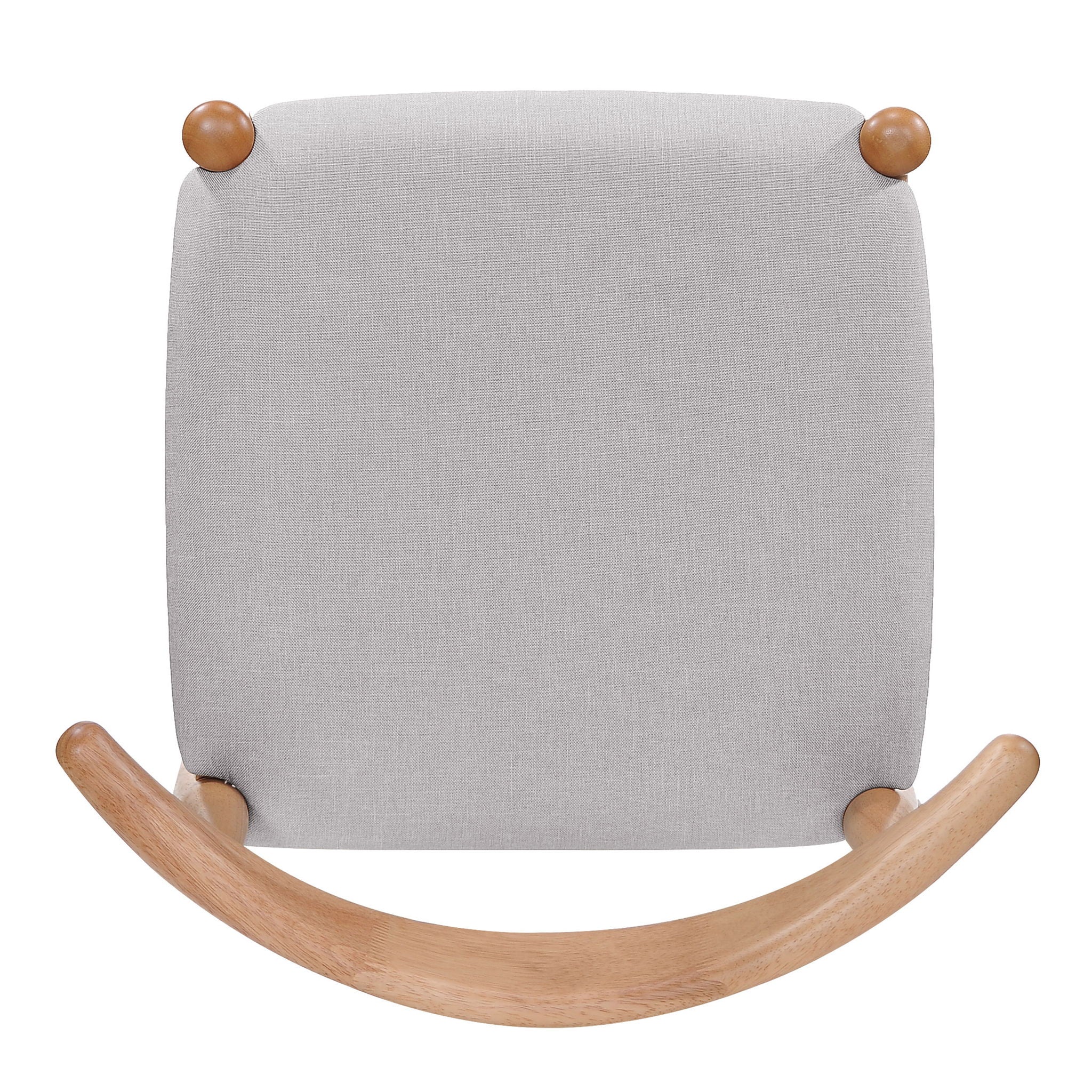 5 Piece Dining Set, Table And 4 Upholstered Chairs - Beige / White / Oak