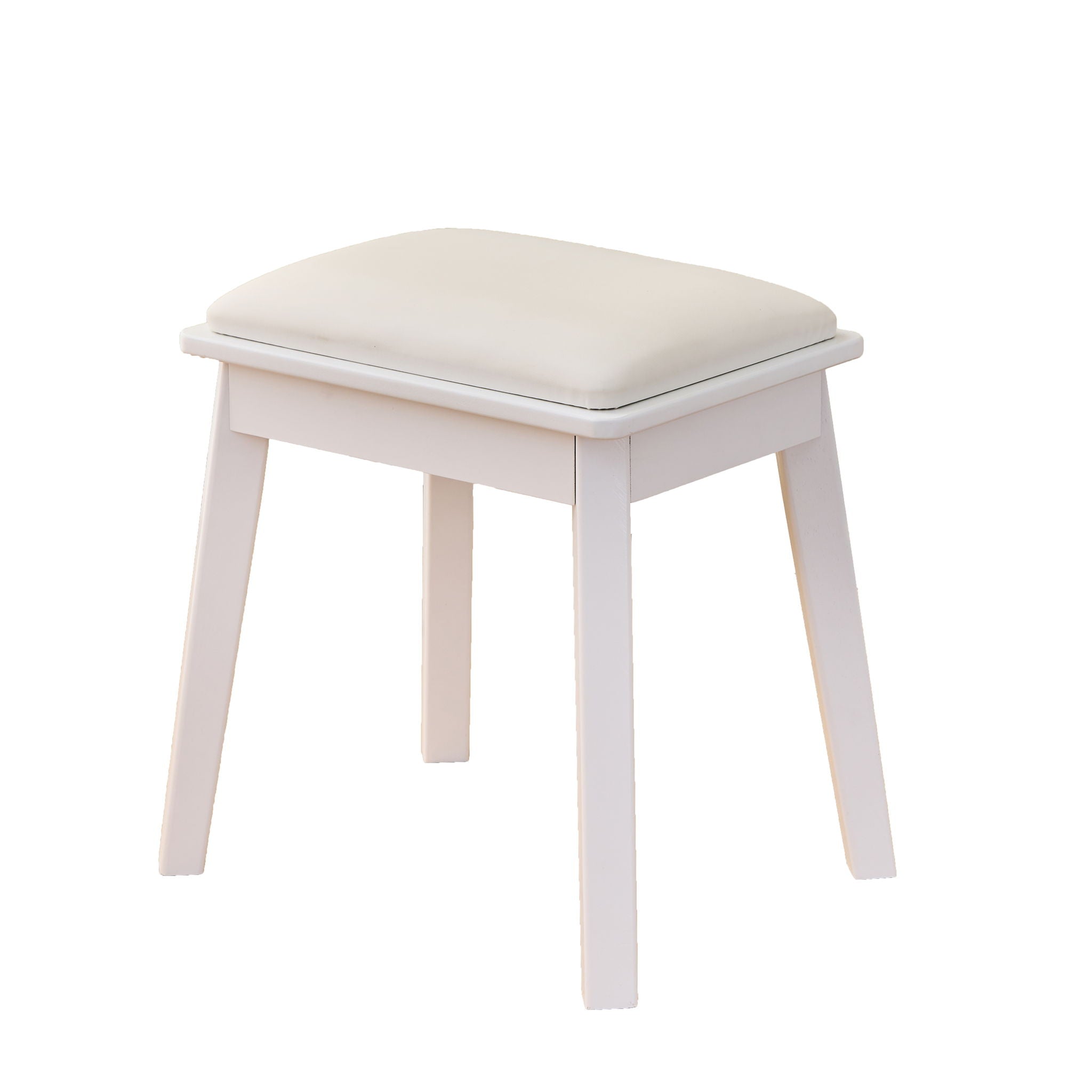 Modern Makeup Vanity Desk With LED Lights & Mirror 4 Drawer Dressing Table Set Space Saving For Bedroom - White - Best Buy Furniture