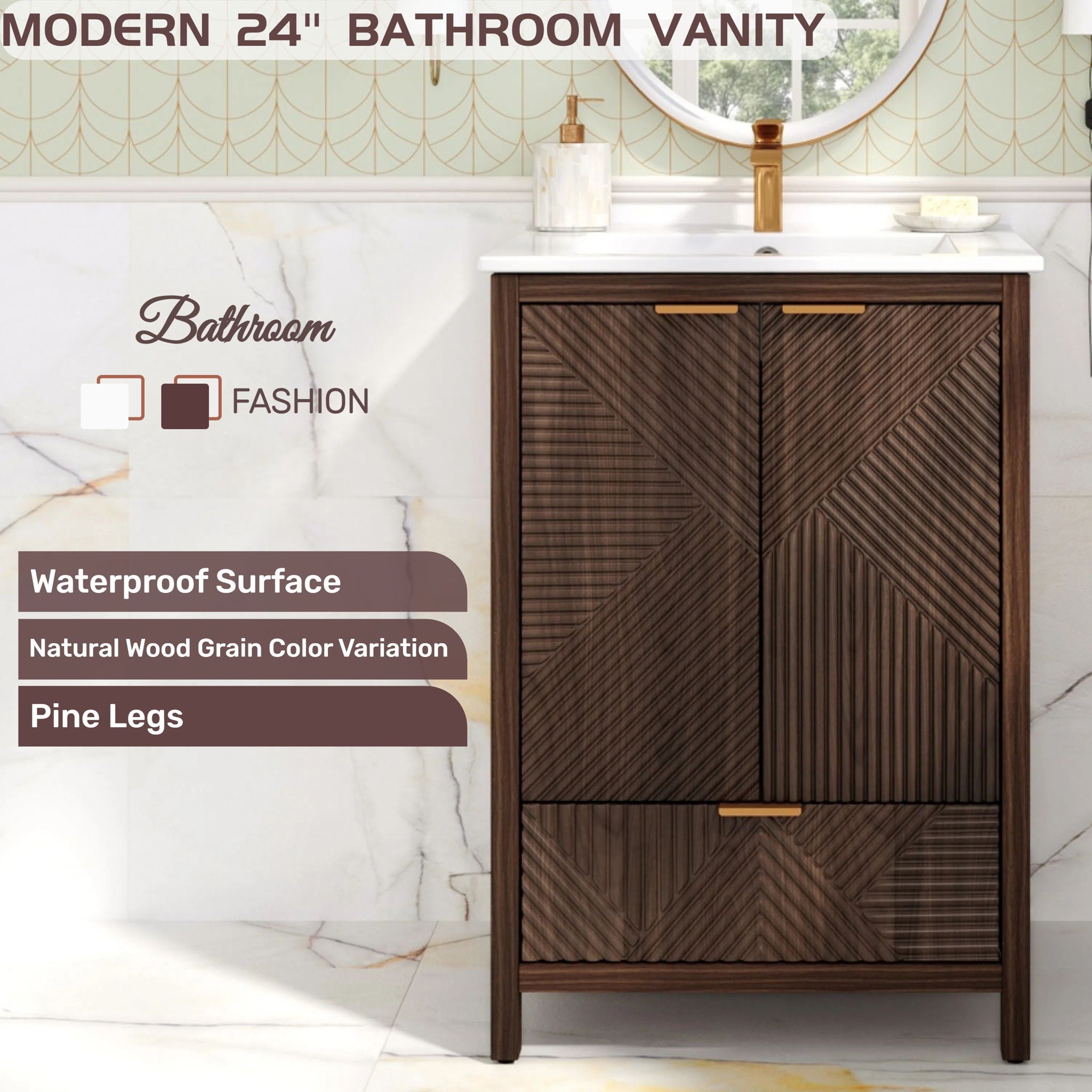 Modern Bathroom Vanity With Sink Combo