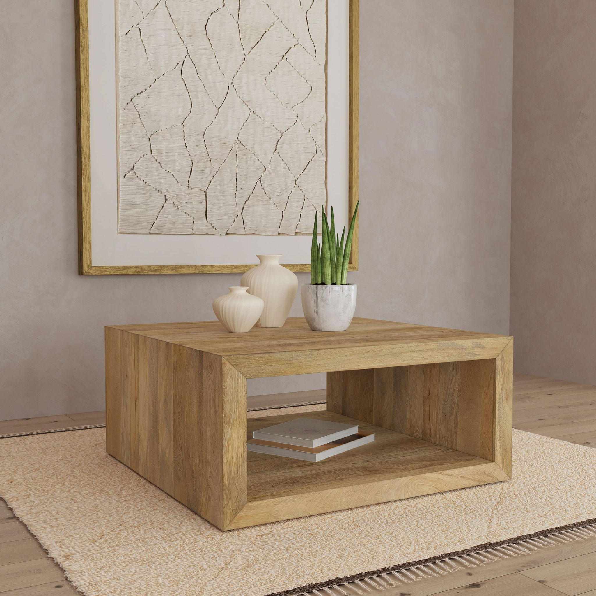 Mesa - Square Coffee Table - Natural