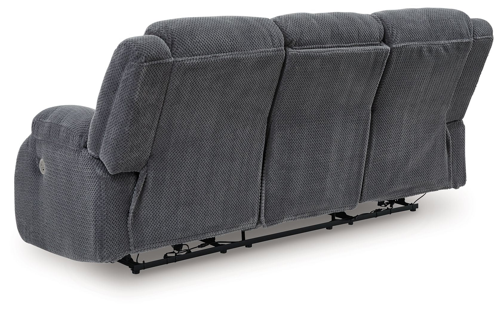 Observation - Steel - Reclining Power Sofa With Drop Down Table