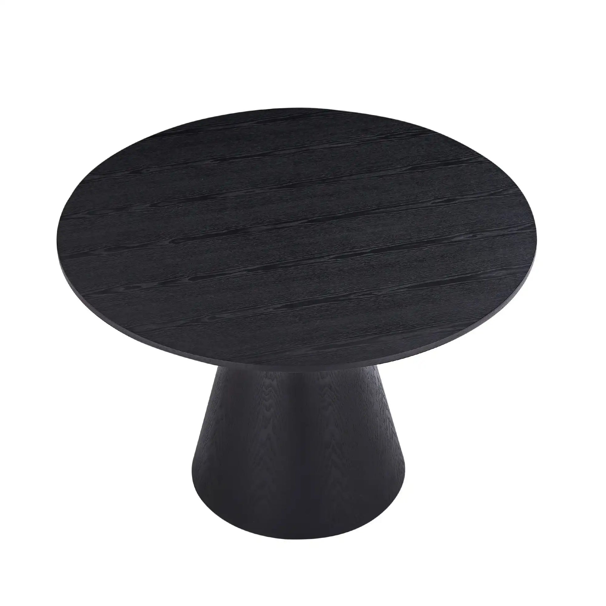 47.24'' Round Dining Table, Modern Kitchen Table Circular MDF Finish Tabletop for Leisure Coffee Table ,BLACK - Best Buy Furniture