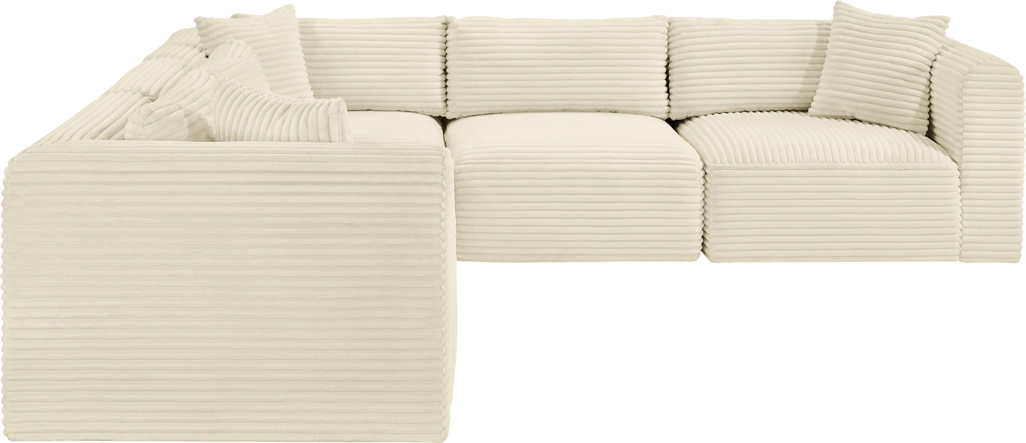 Shaggy - 5 Piece Modular Corner Sectional