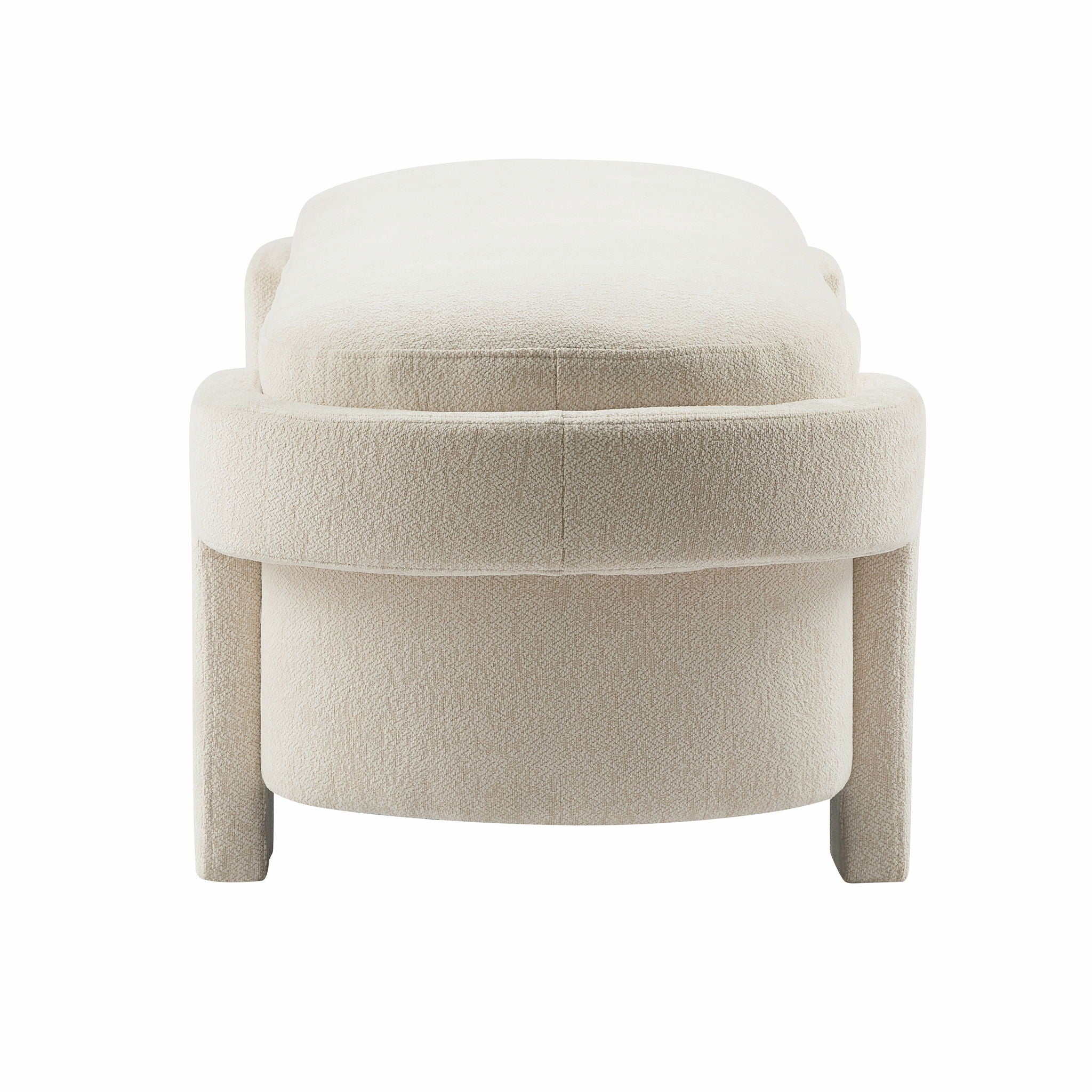 Versatile Storage Ottoman Bench, Spacious & Durable - Beige