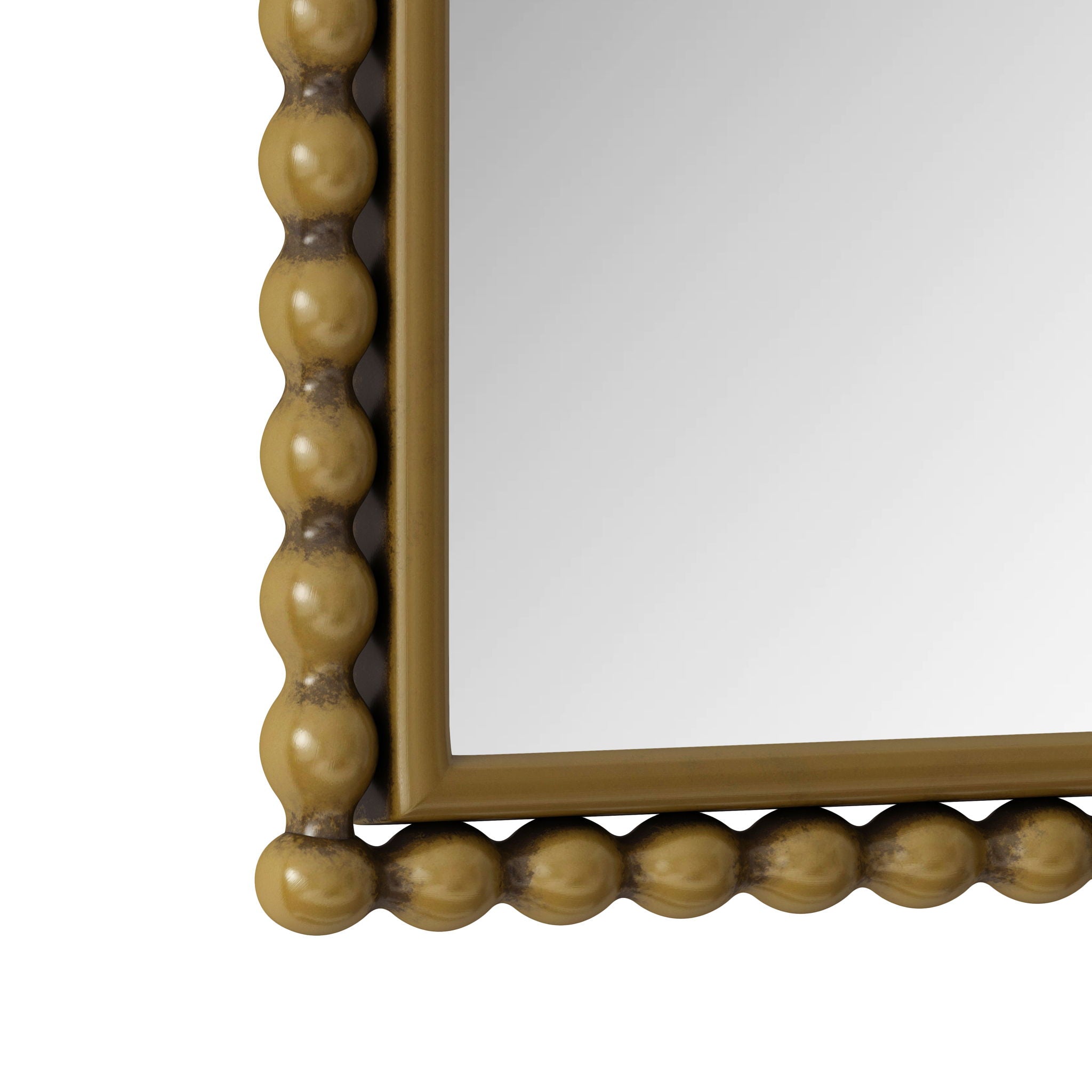 Vintage Iron Art Arch Mirror, Wall Hanging Or Table Display