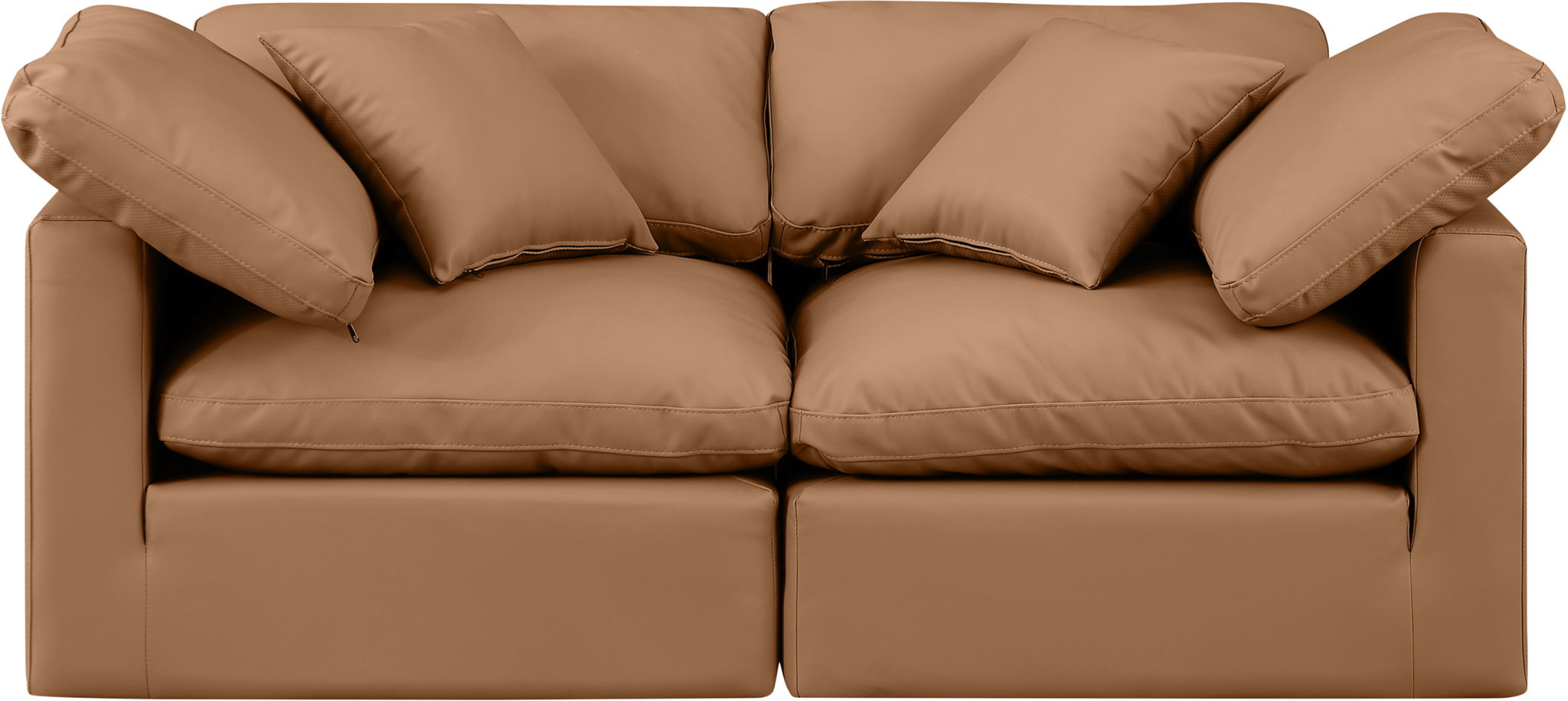 Indulge - Faux Leather 2 Seat Modular Sofa