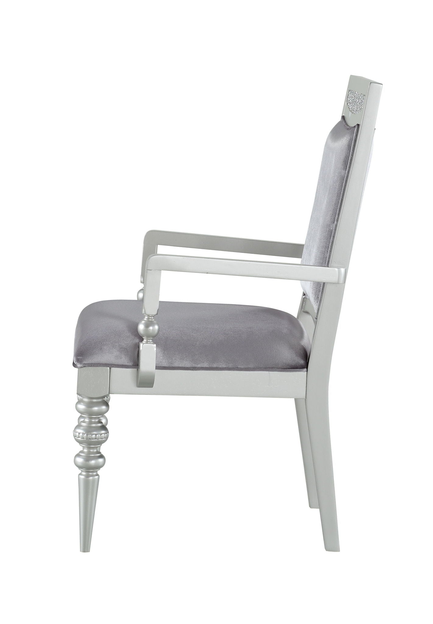 Maverick - Arm Chair (Set of 2) - Silver - Best Buy Furniture