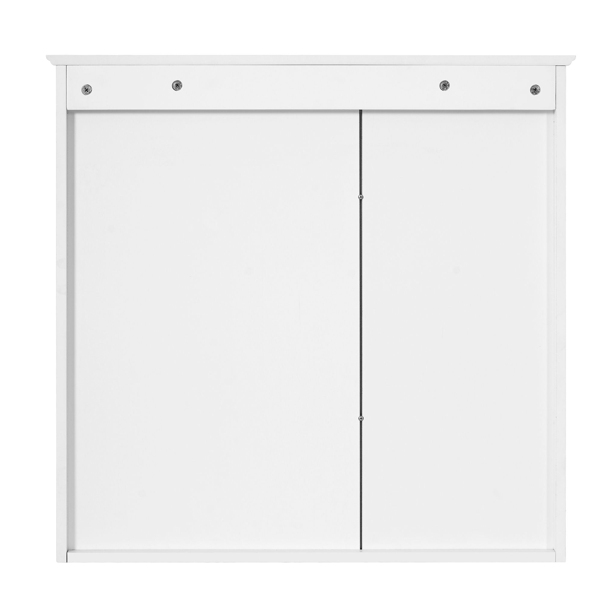 Wall Mounted Mirror Medicine Cabinet, Bathroom Storage With Doors And Open Shelves