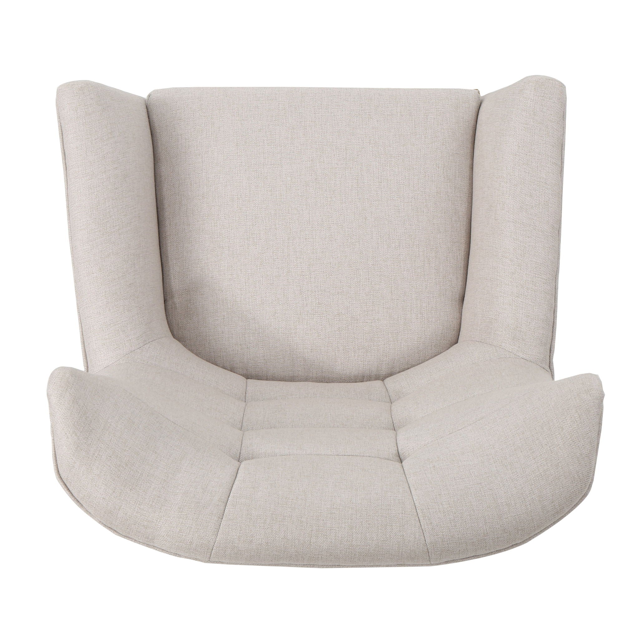 Club Chair With Rubberwood Legs