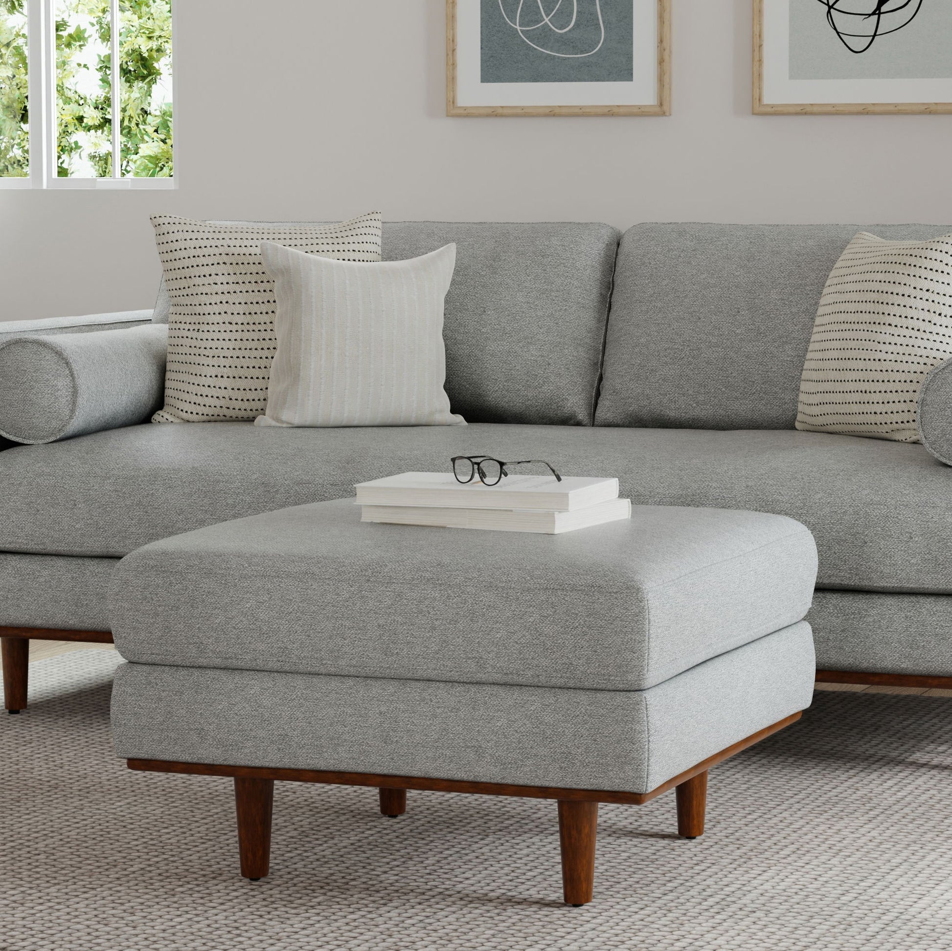 Morrison - Handcrafted Ottoman - Best Buy Furniture
