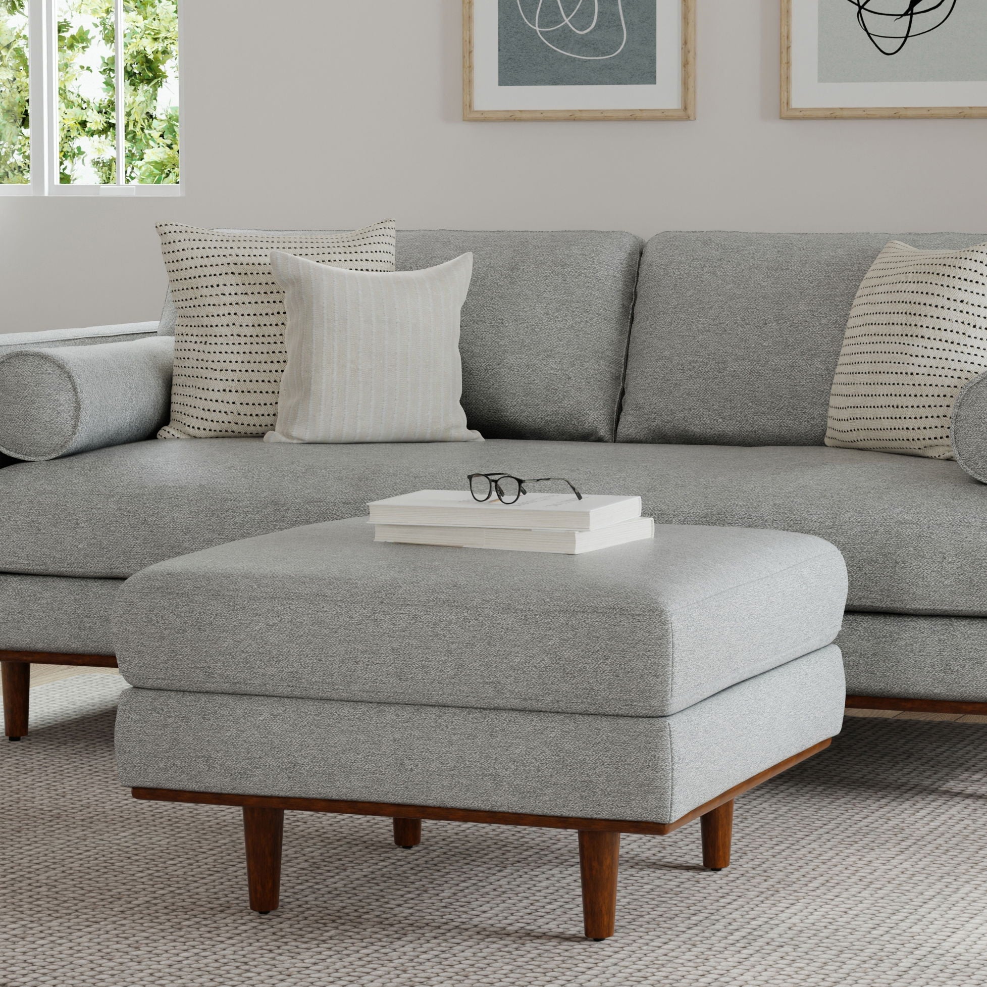Morrison - Handcrafted Ottoman - Best Buy Furniture