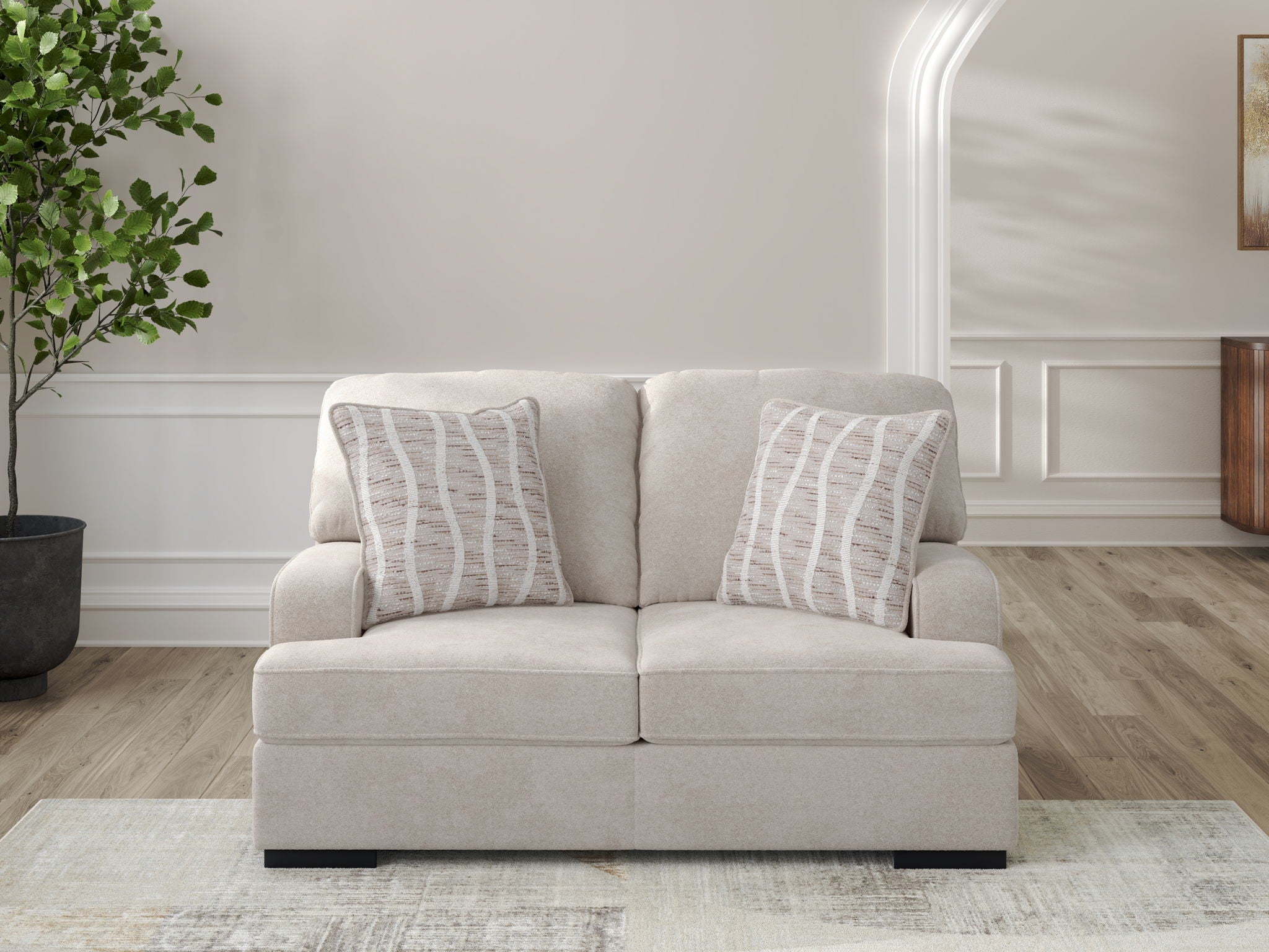 High Profile - Loveseat - Taupe - Best Buy Furniture