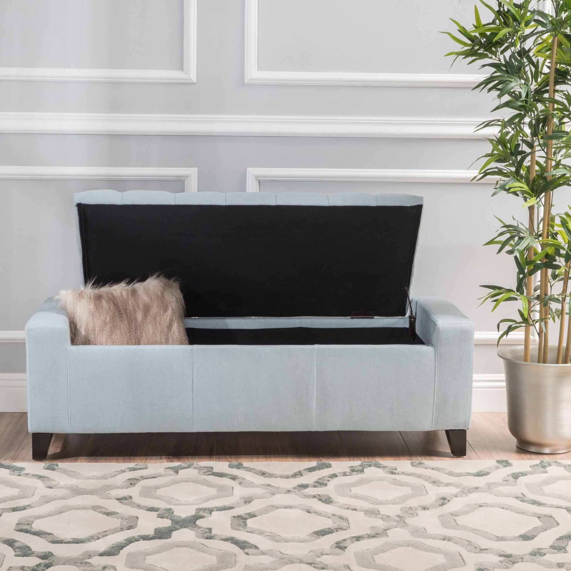 Guernsey - Ottoman Storage With Tufted Top - Best Buy Furniture