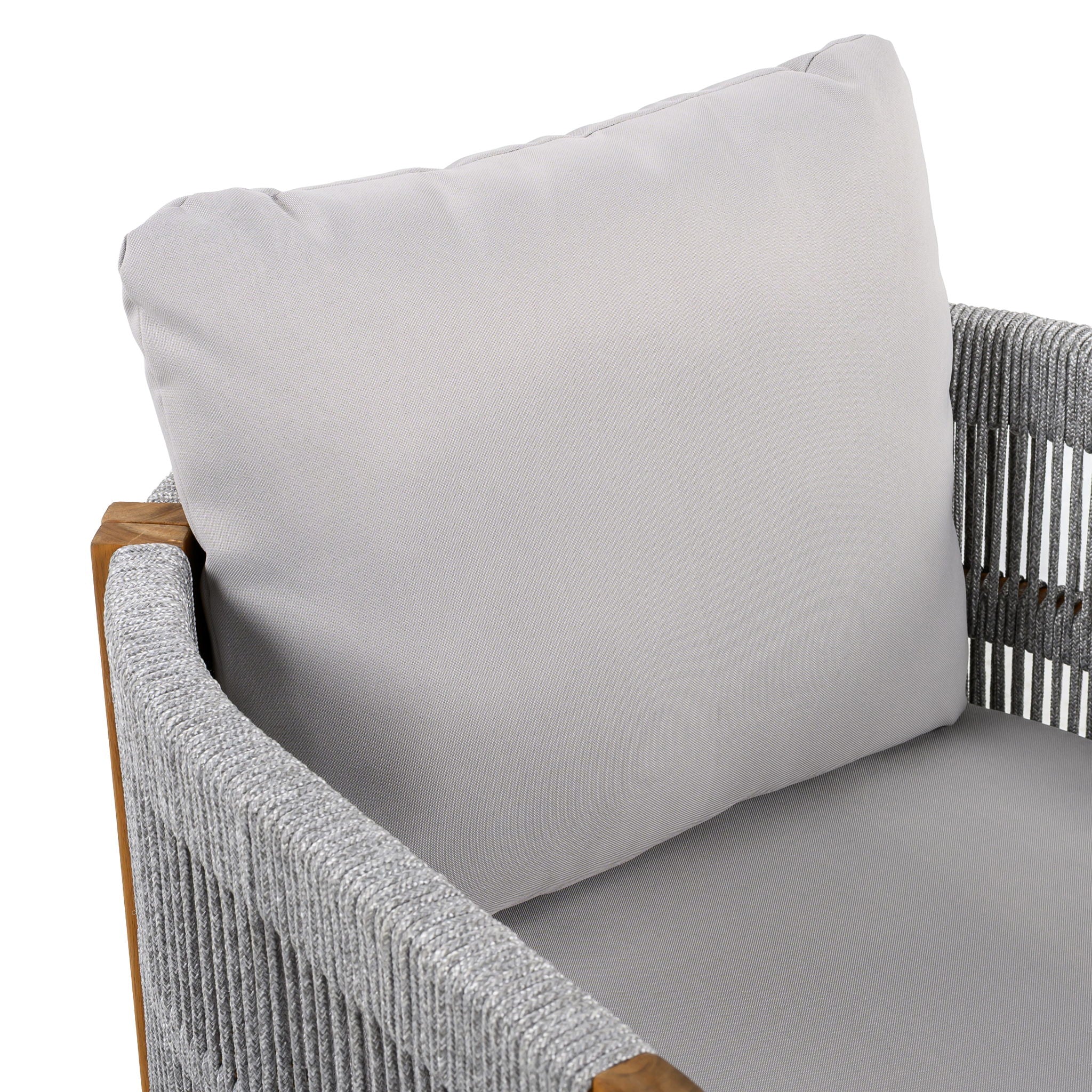 Outdoor Dining Chairs With Rope Handles (Set of 2)