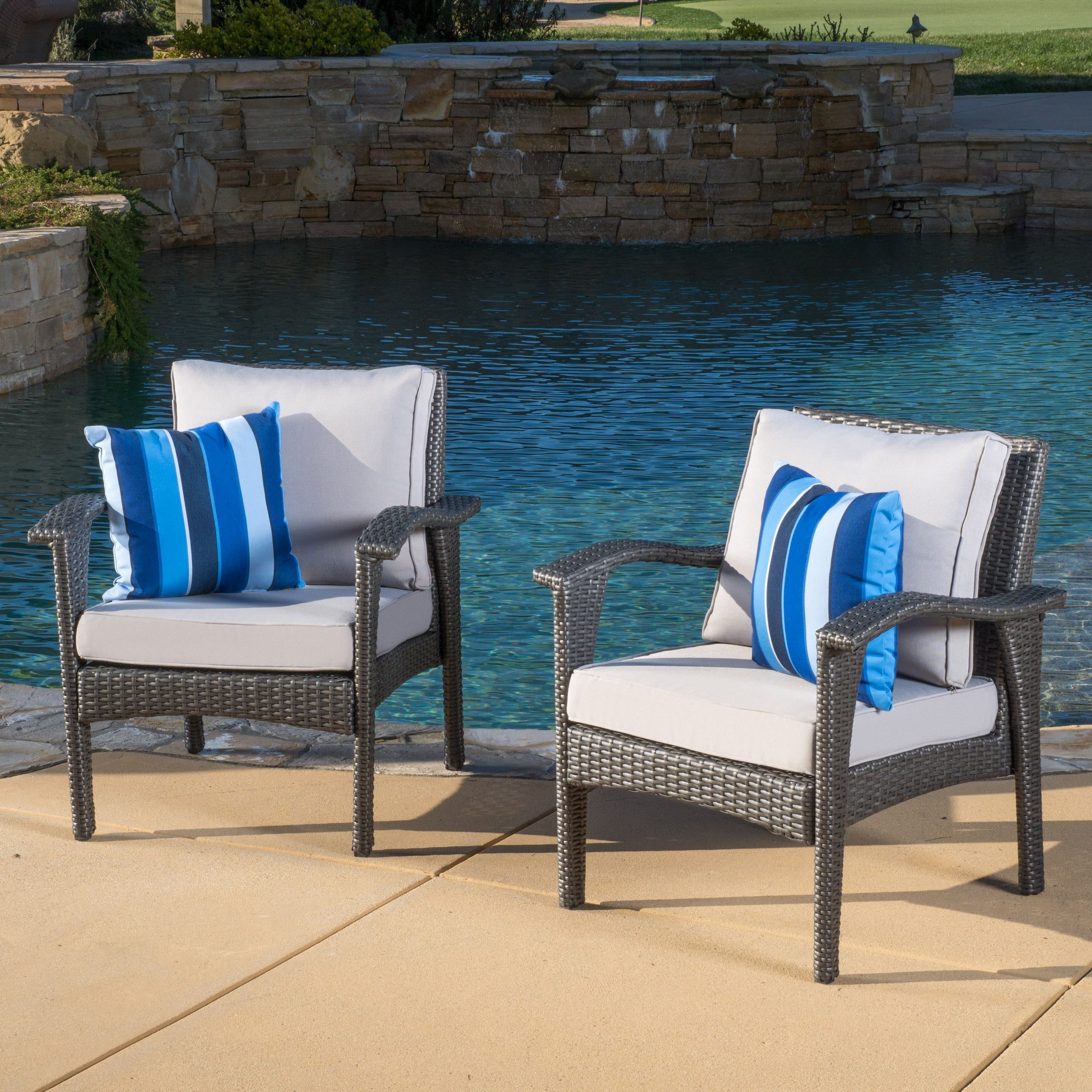 Honolulu Grey Club Chair Set of 2