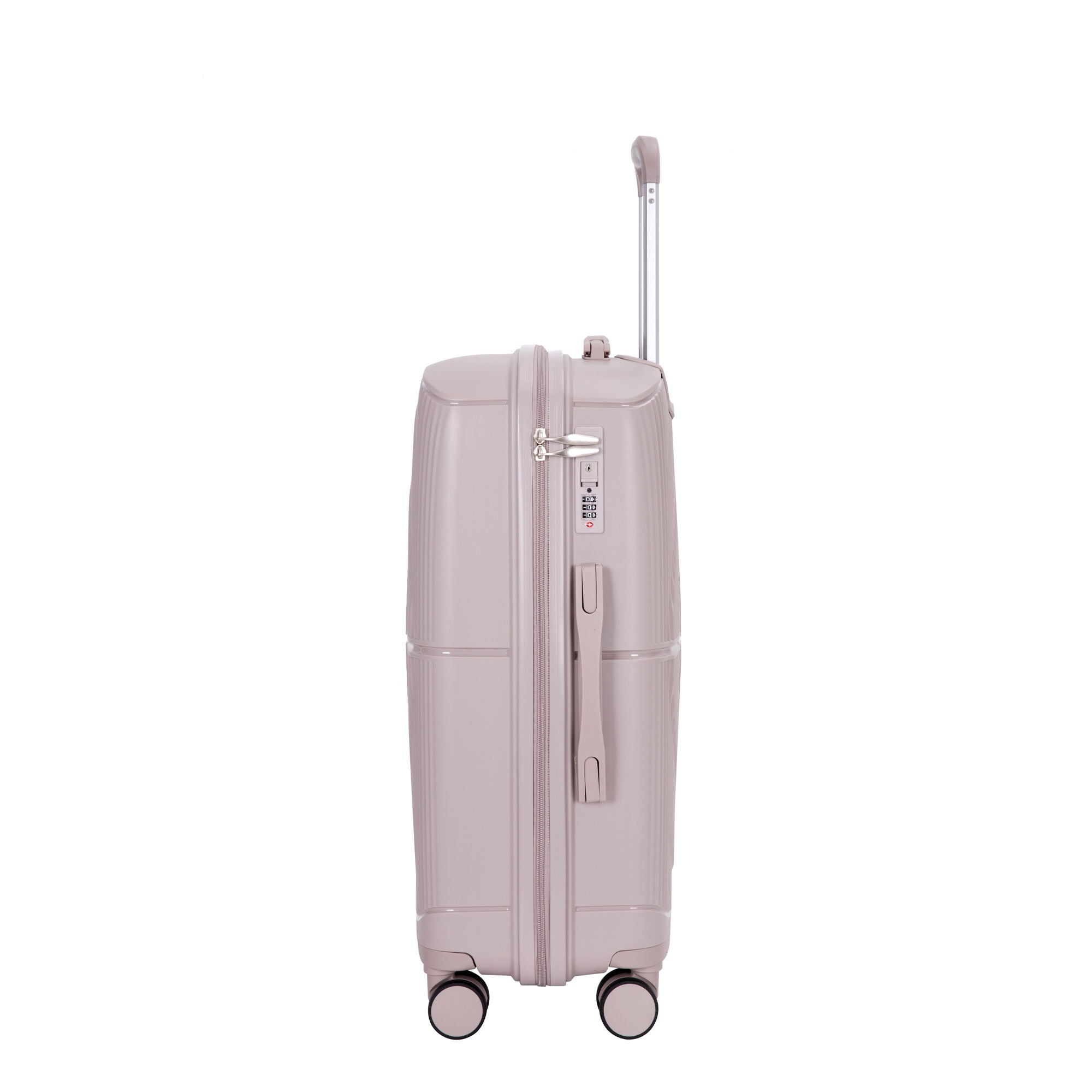 3 Piece Set Expandable Hardshell Suitcase Double Spinner Wheels