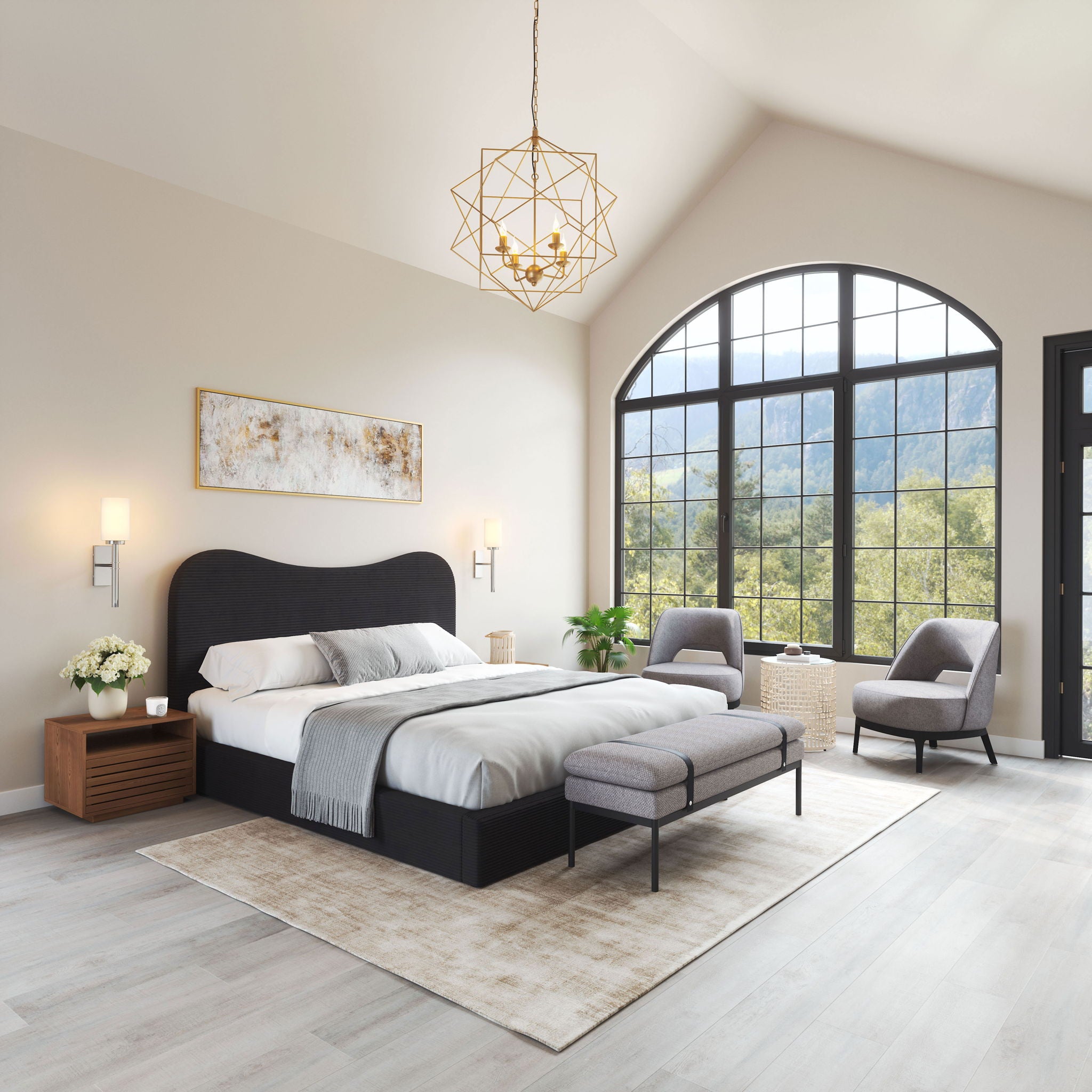 Slit - Nightstand - Walnut