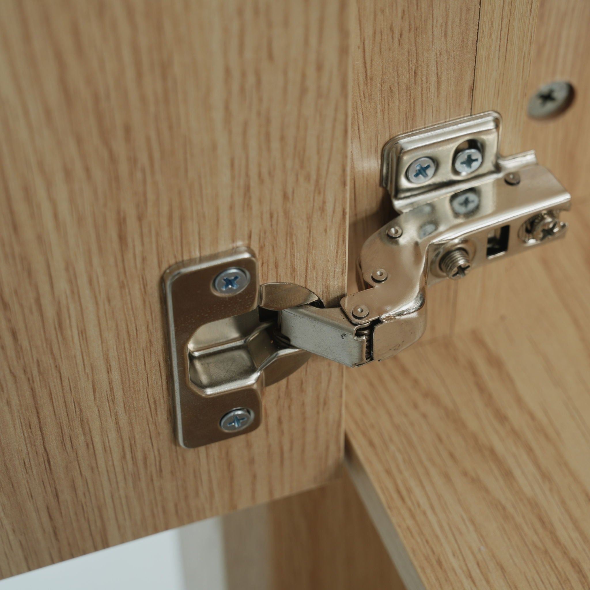 Modern Bathroom Vanity With Rectangle Ceramic Sink, Soft Closing Doors