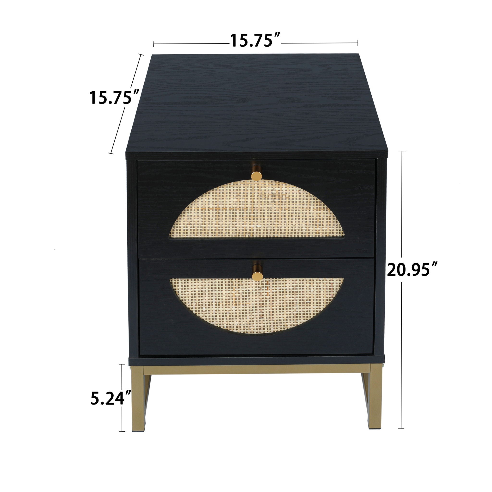 Allen - 2 Drawer Nightstand (Set of 2)