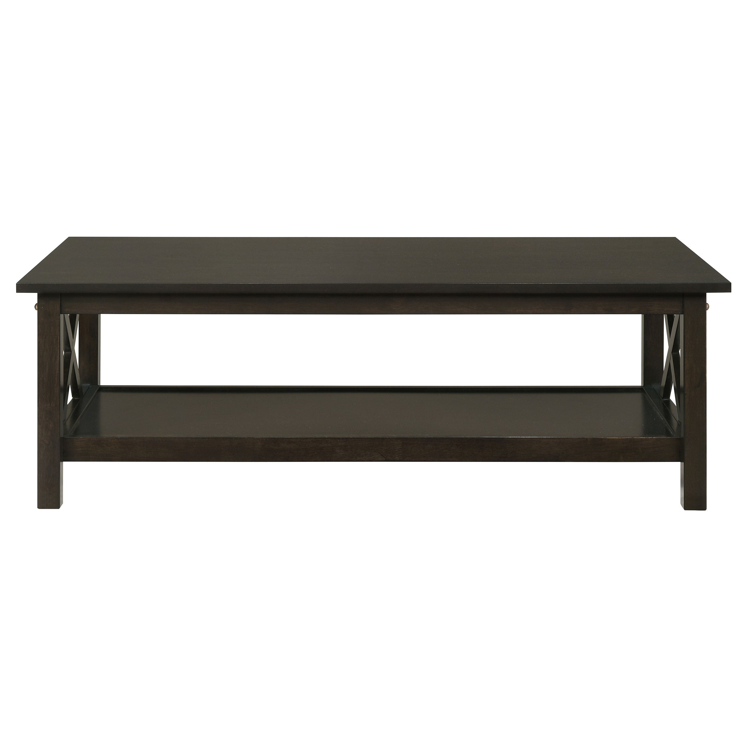 Rachelle 3-piece Rectangular Coffee Table Set Deep Merlot-CoasterEssence