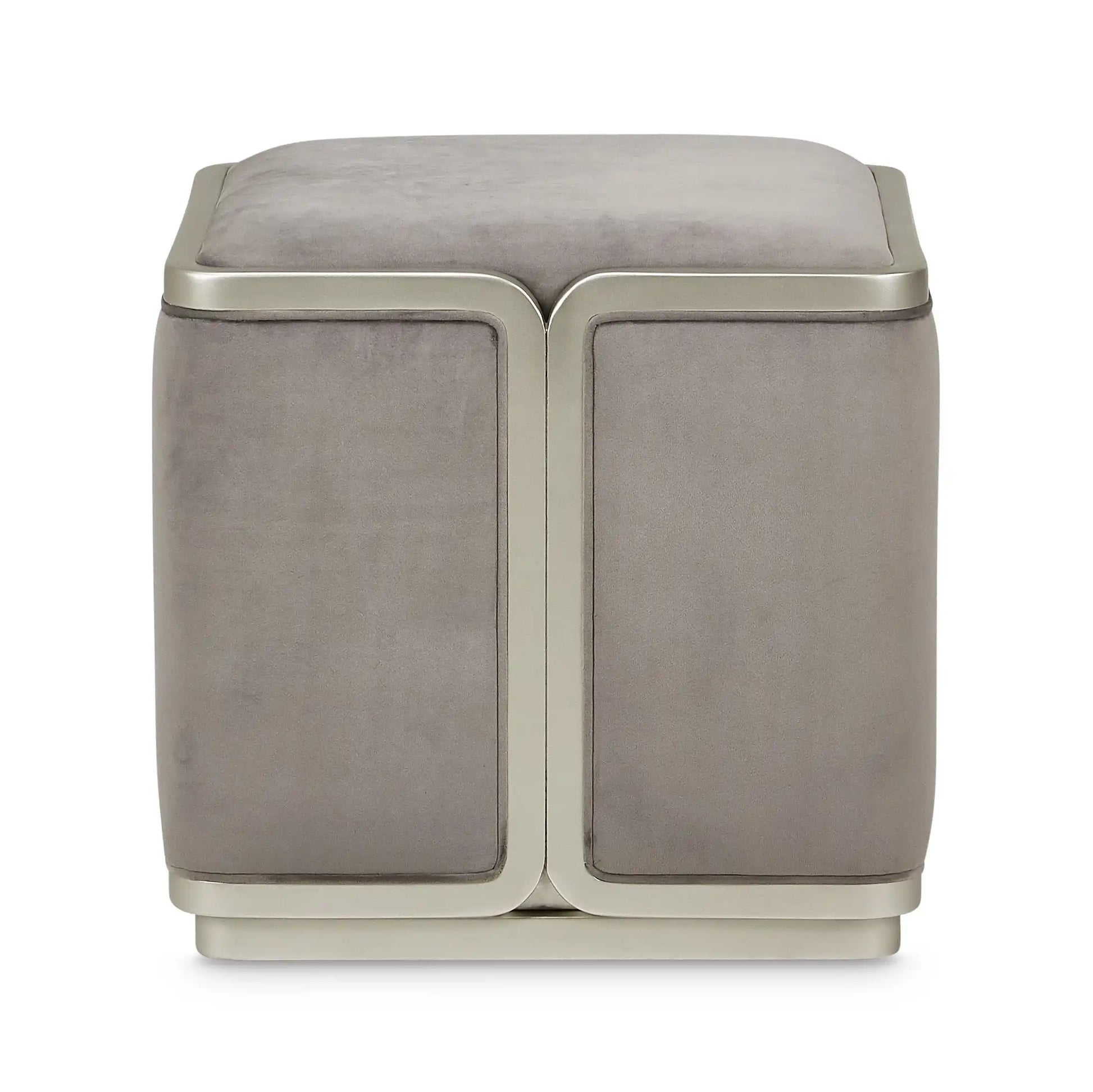 Linea - Ottoman - Gray Pearl / SilverMist - Best Buy Furniture