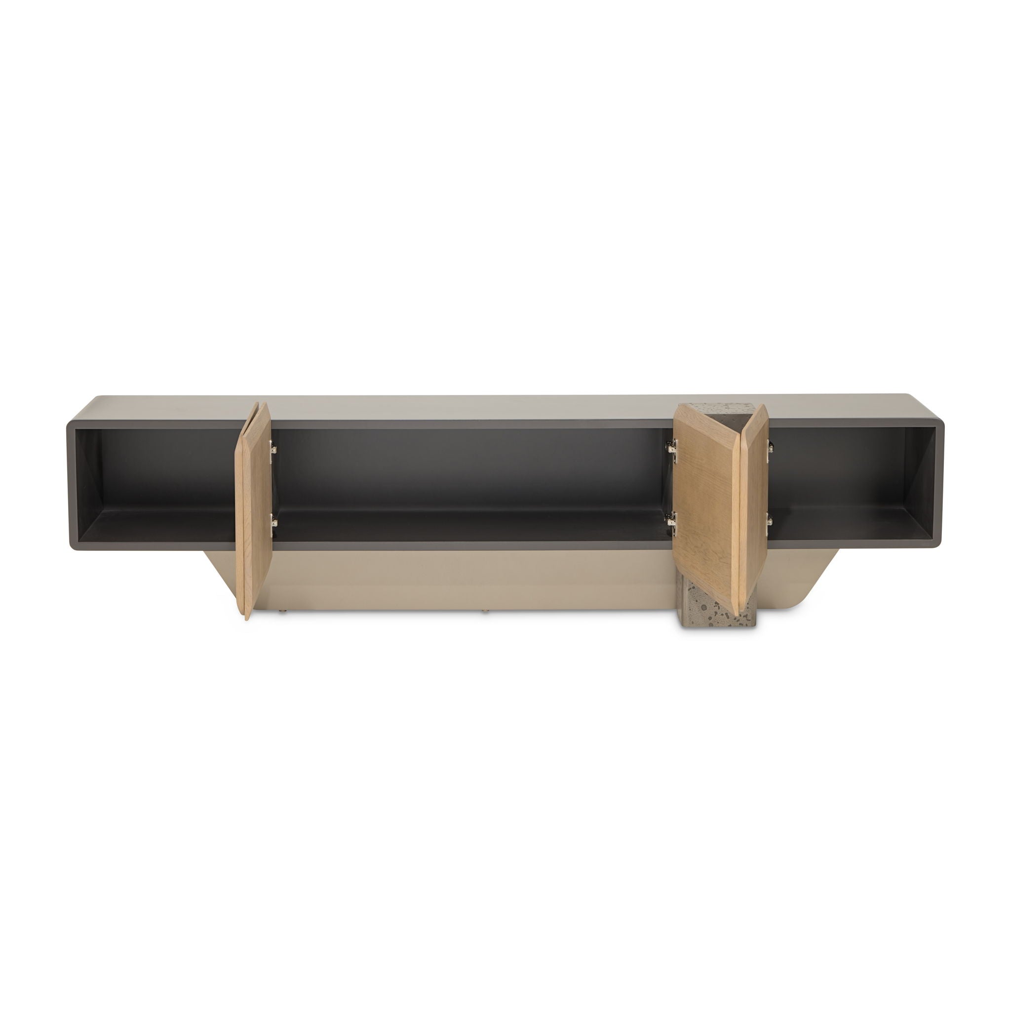 Bristol Point - Media Cabinet - Saddle Brown