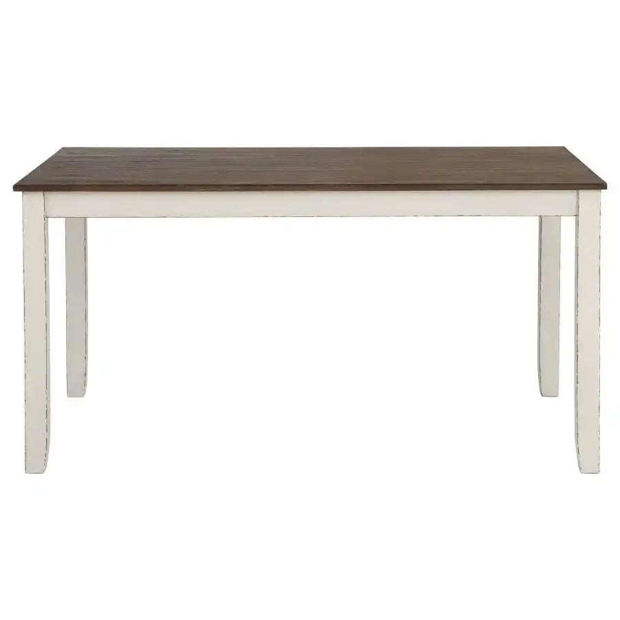 Fortress - 7 Piece Rectangular Dining Set - Vintage Vanilla