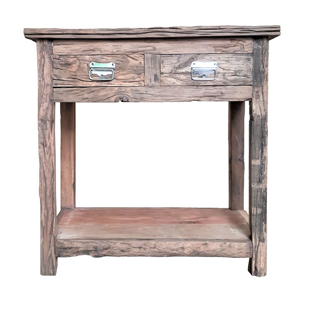 Rustic 2 Drawer Kitchen Island - Wood - Best Buy Furniture