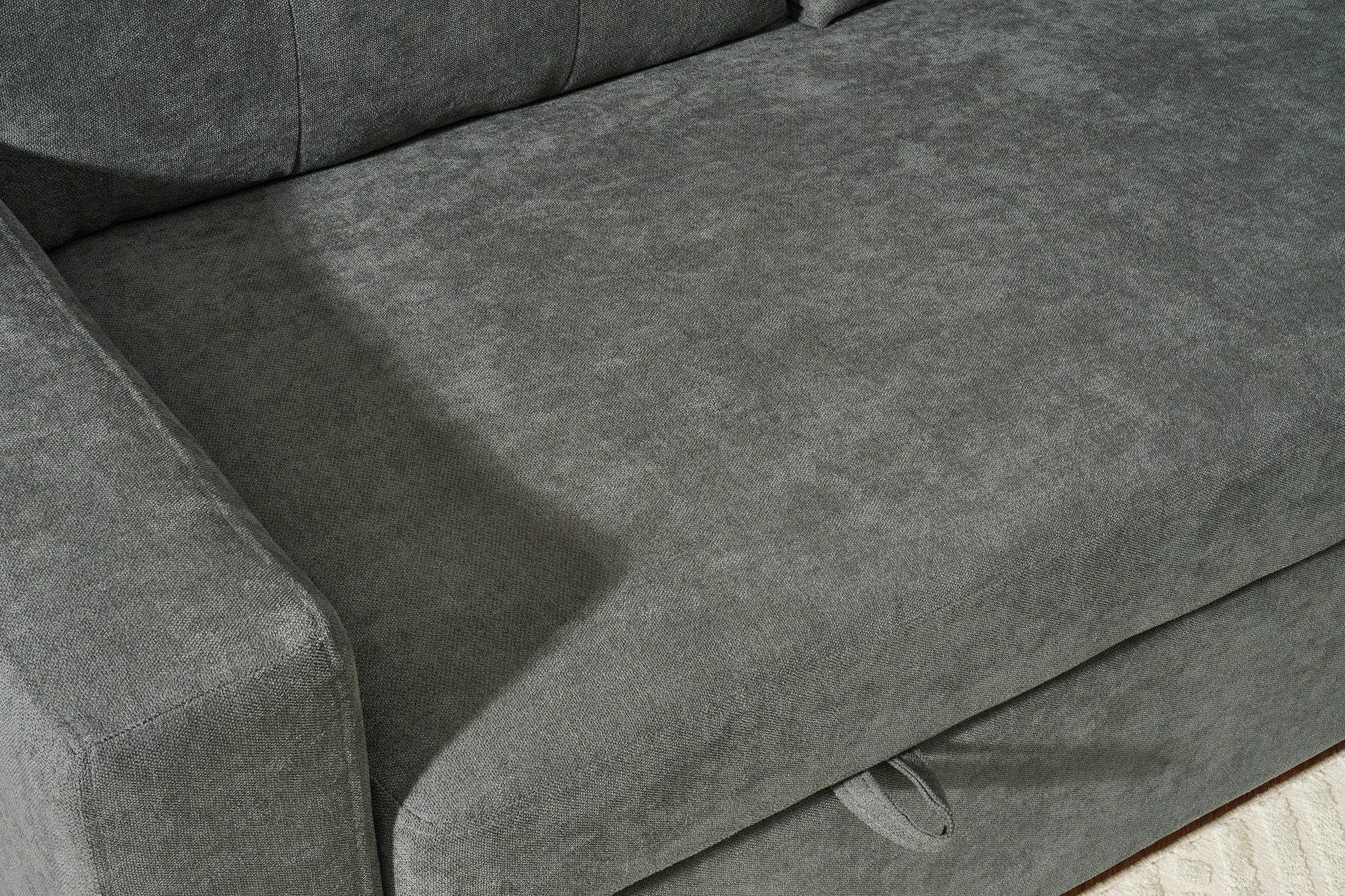 Reversible Sofa Couch Sleeper With Pull Out Bed And USB Port