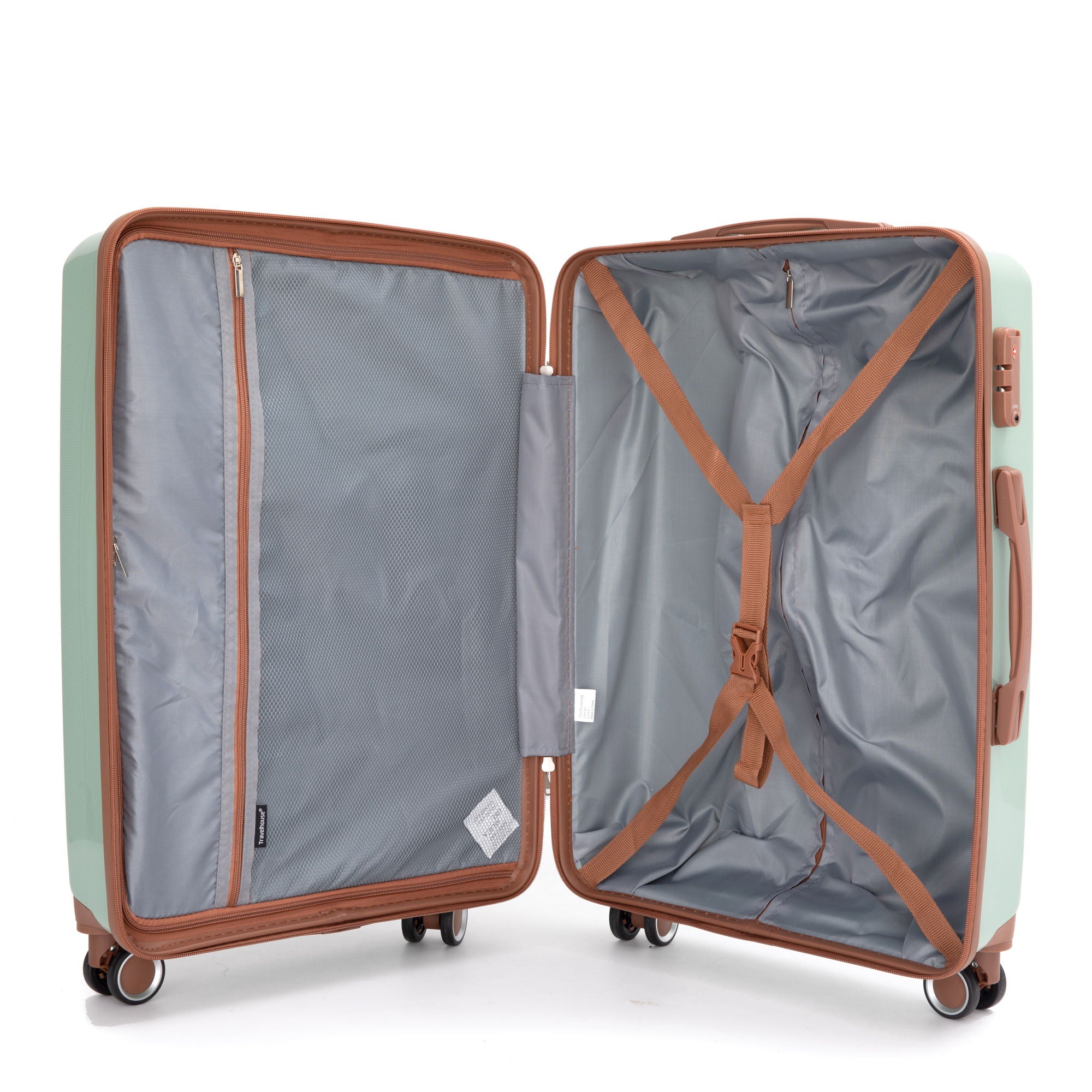5 Piece Set Hardshell Carry On Luggage Set With Tsa Lock