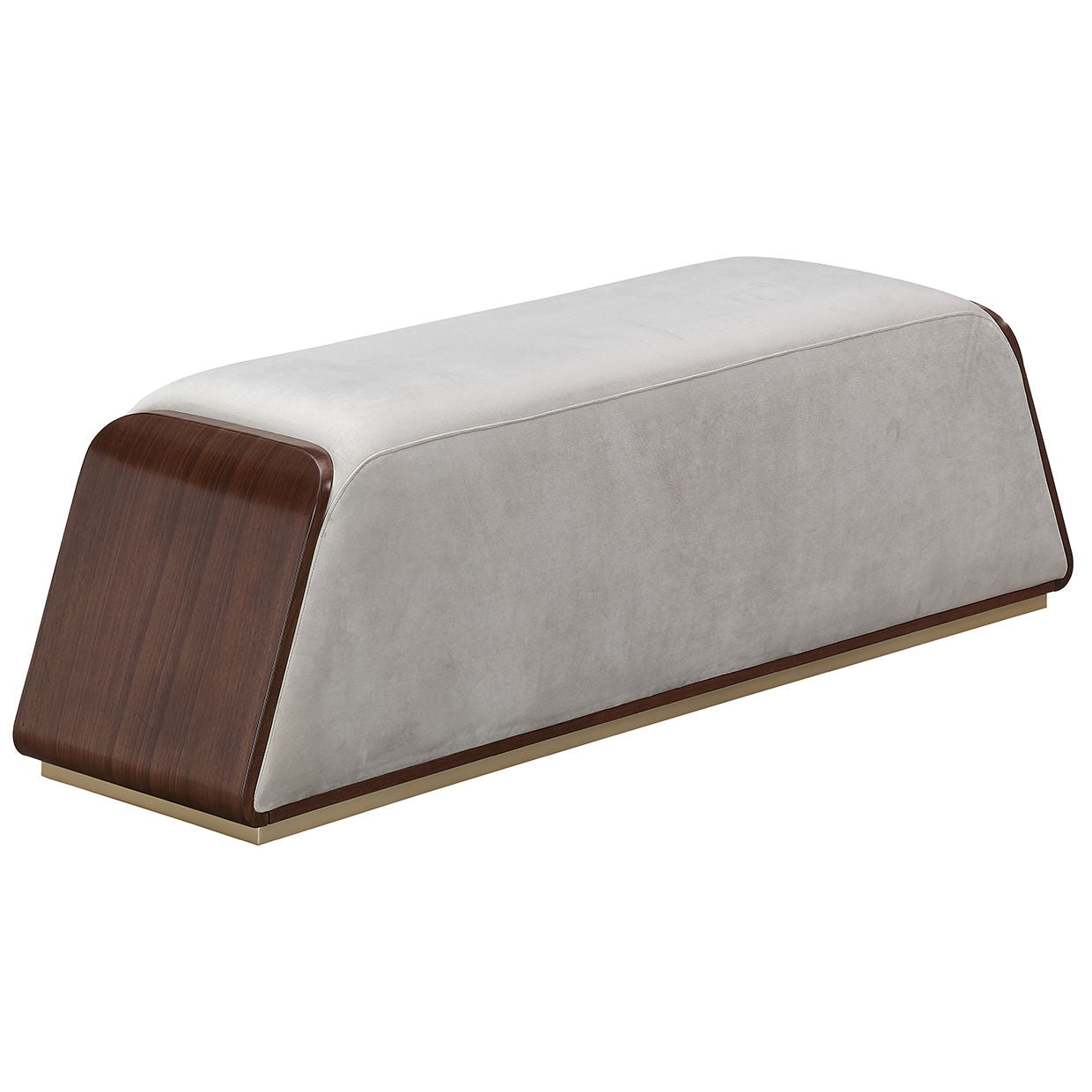 Houston - Accent Bench - Porcini / Walnut