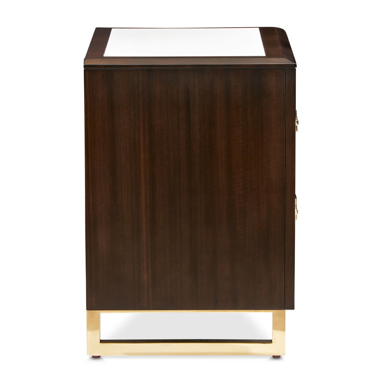 Belmont Place - Nightstand - White / Dark Brown