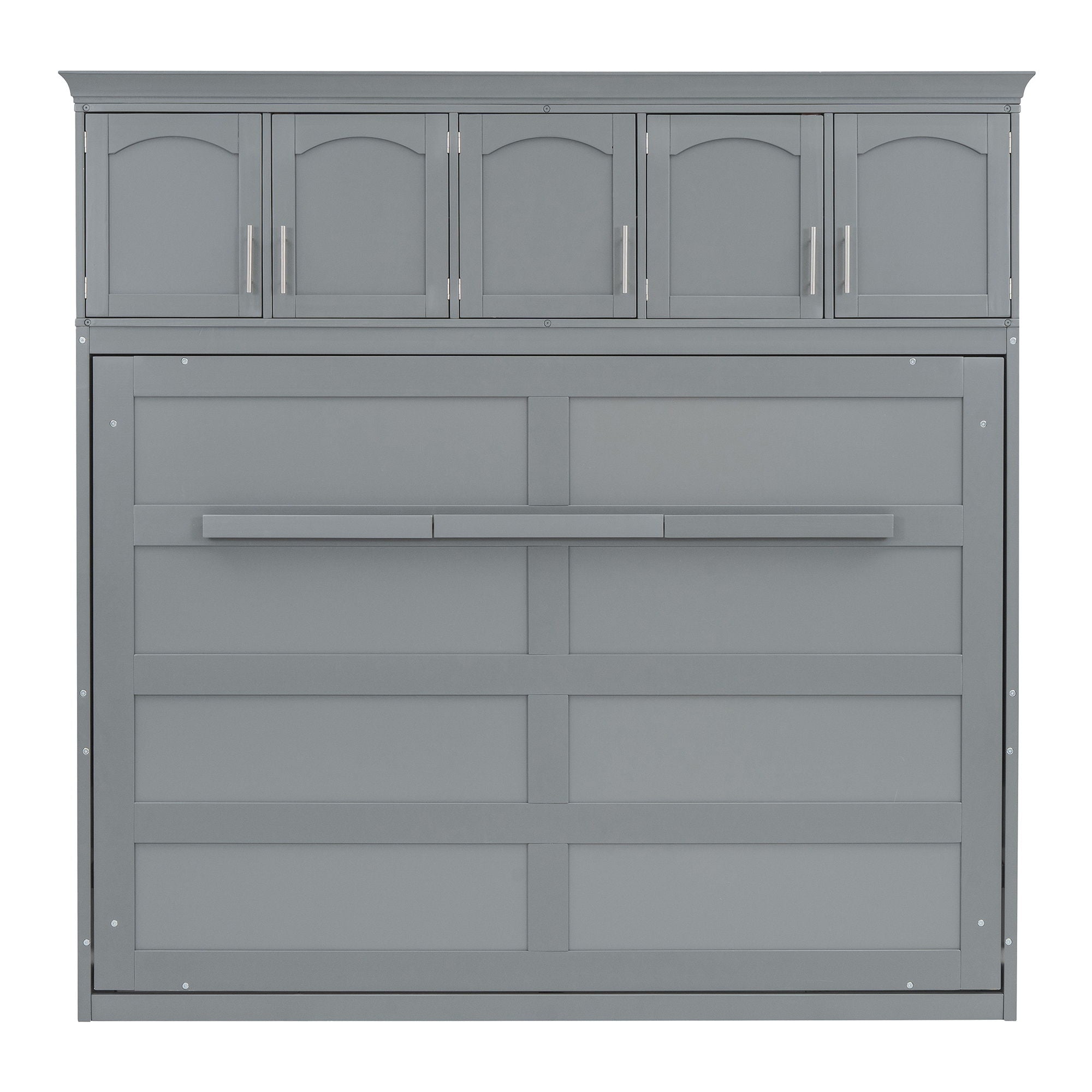 Murphy Modern Bed With Top Cabinets For Space Saving And Comfort