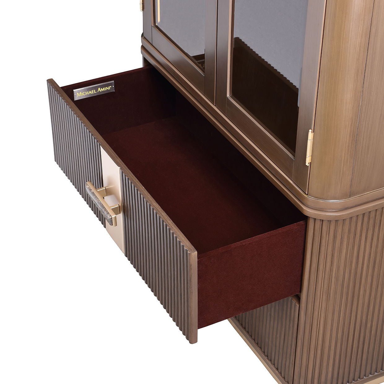 West Kensington - Display Cabinet - Medium Espresso - Best Buy Furniture