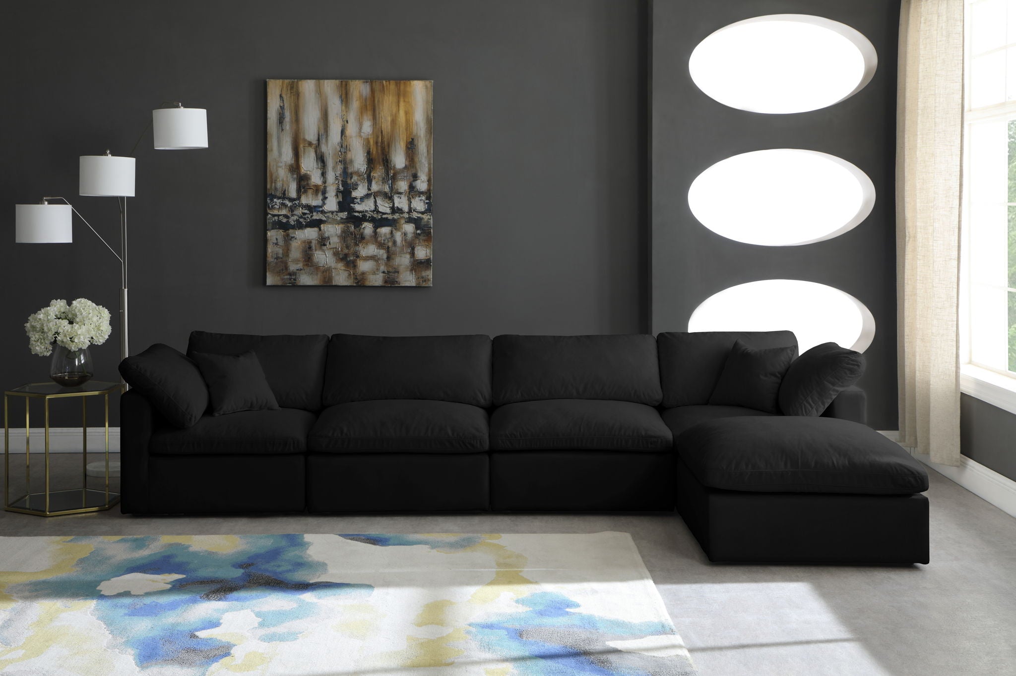 Plush - 5 Piece Modular Sectional