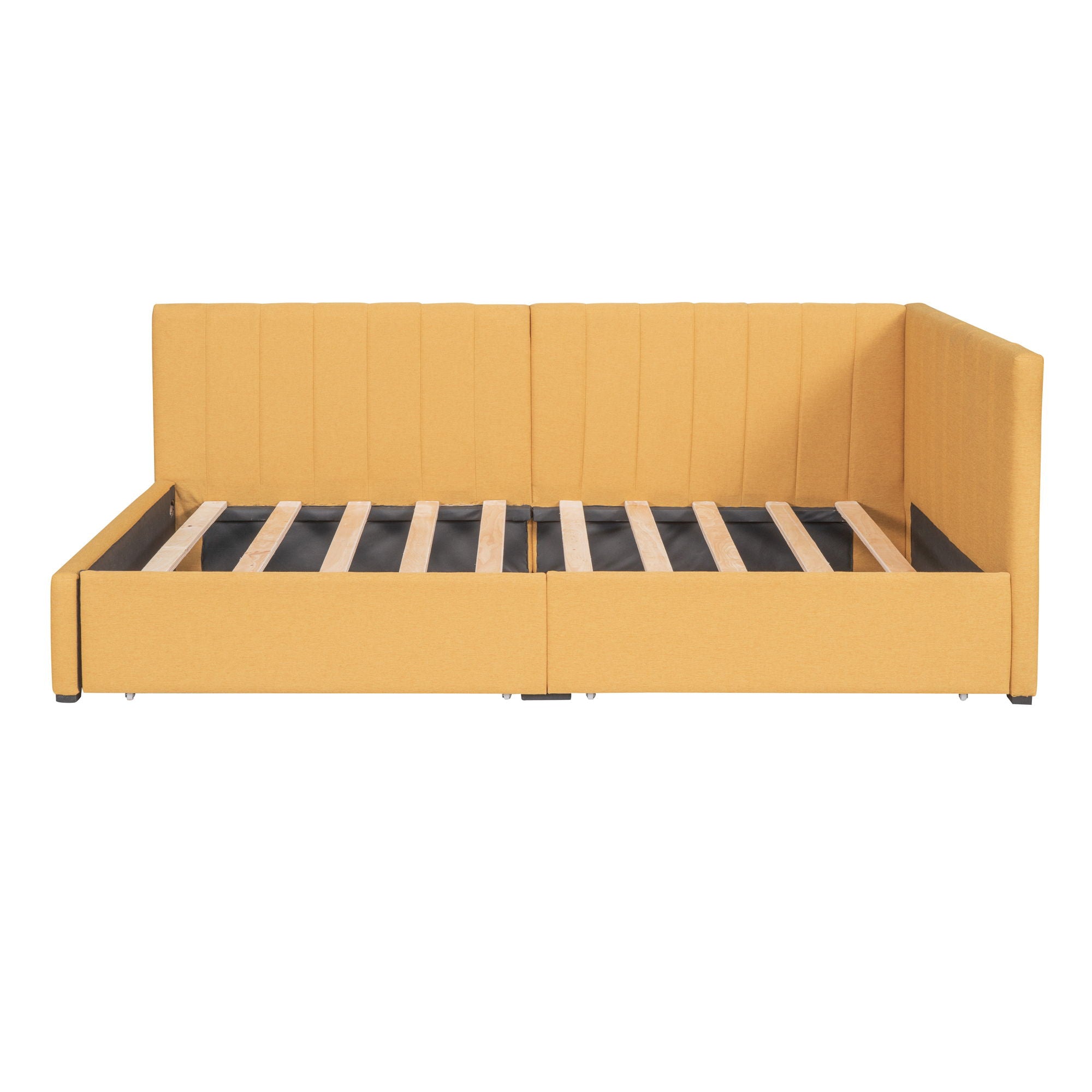 Upholstered Daybed, Sofa Bed Frame, No Box Spring Needed