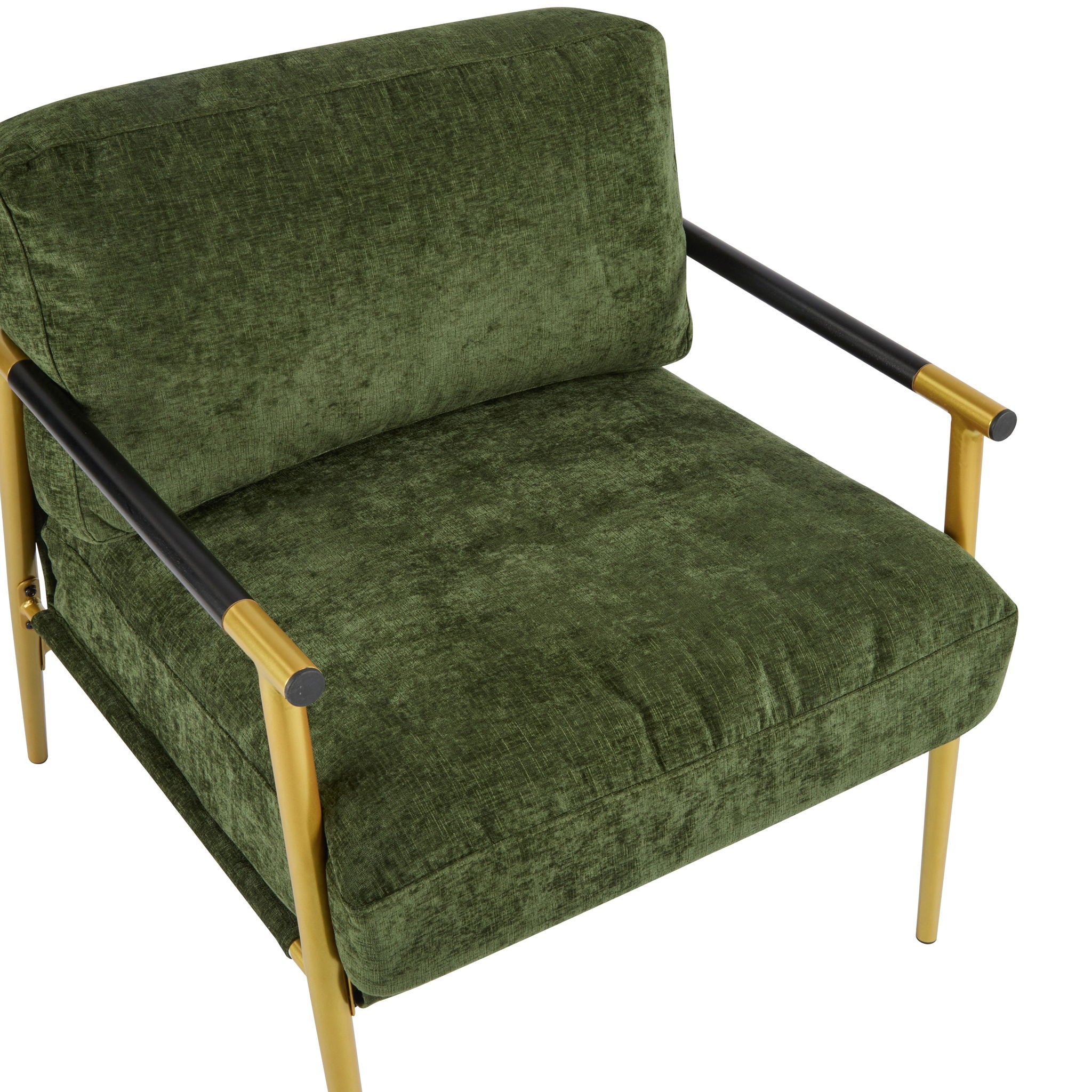 Modern Accent Chair With Plush Cushions, Cozy Seating