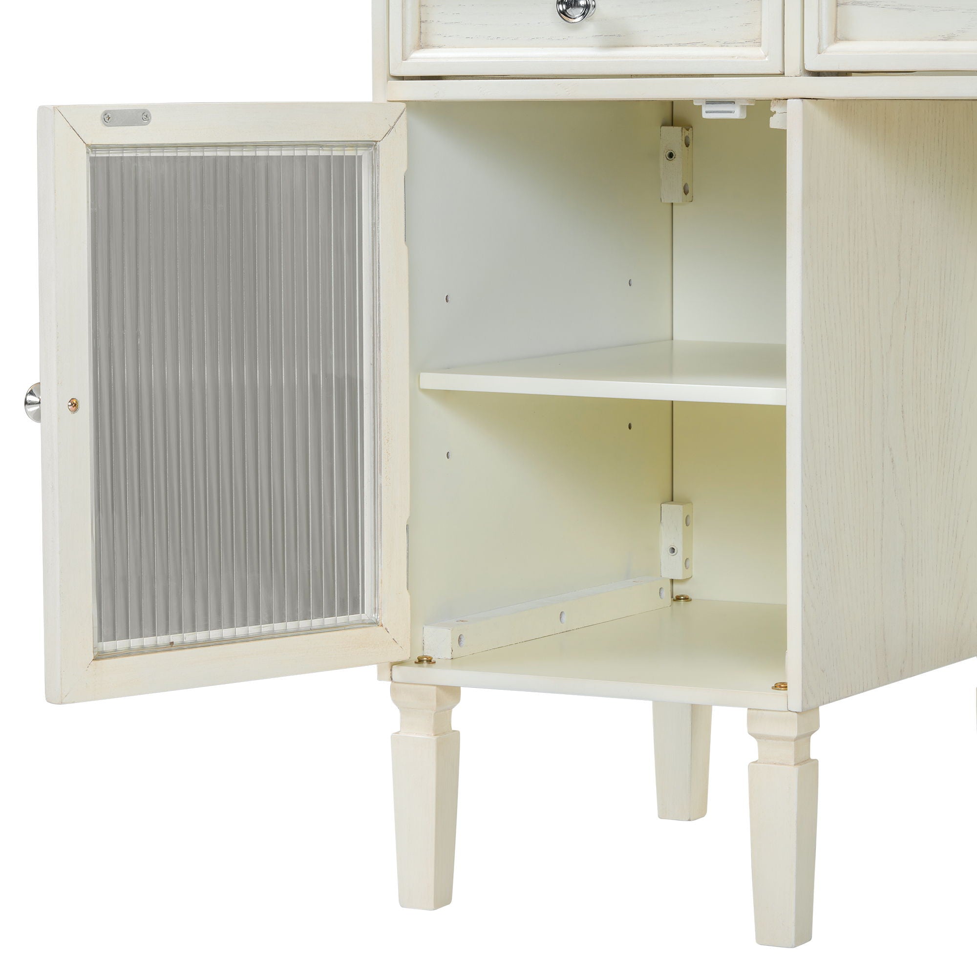 Multi Functional 2 In 1 Vanity Desk With Flip Top Mirror Material - White Oak - Best Buy Furniture