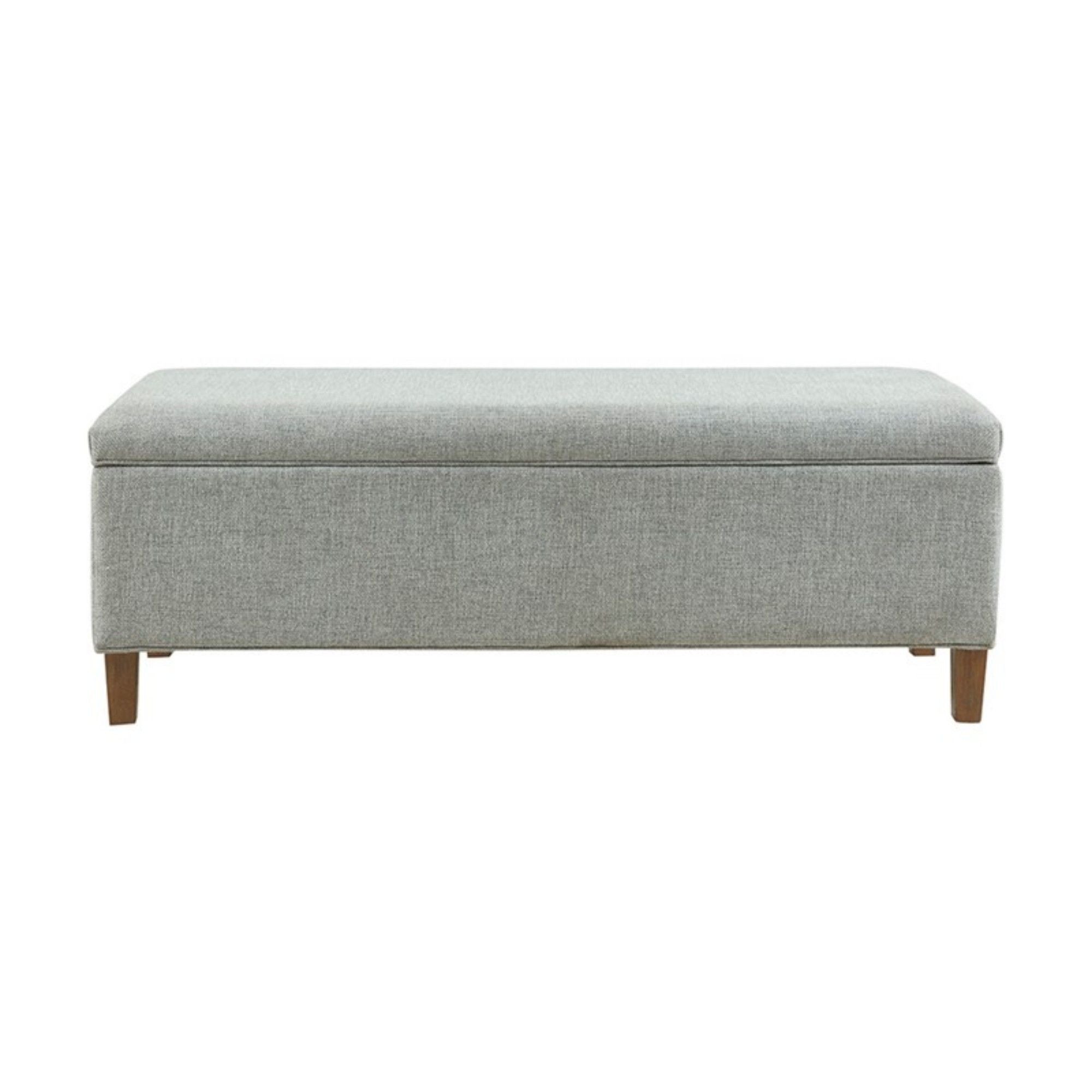 Marcie - Upholstered Storage Bench With Soft Close Lid - Blue