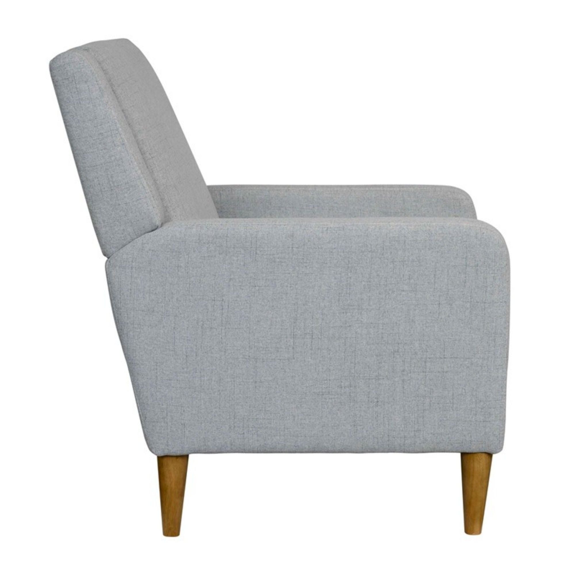 Upholstered Accent Armchair - Light Gray