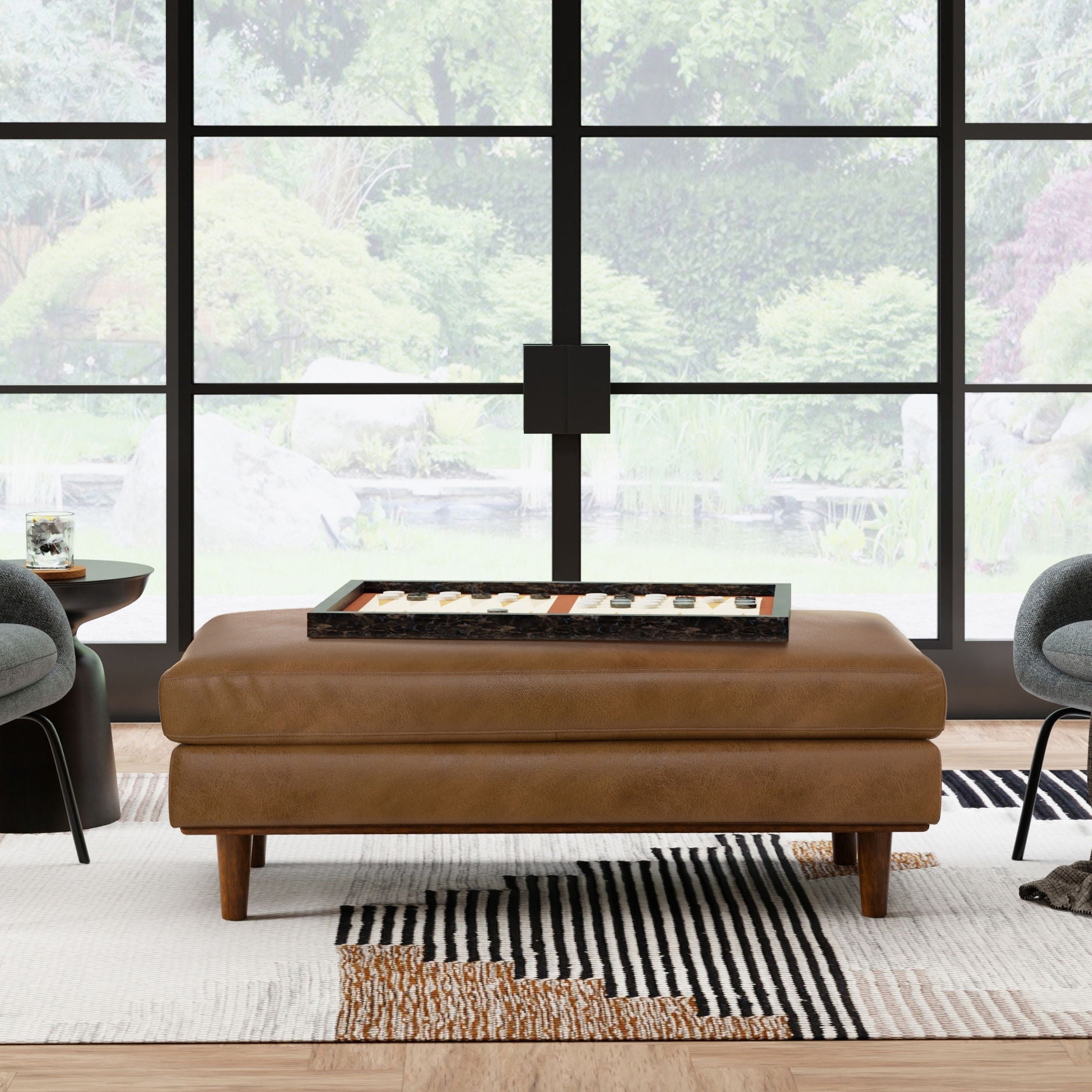 Morrison - Handcrafted Ottoman - Best Buy Furniture