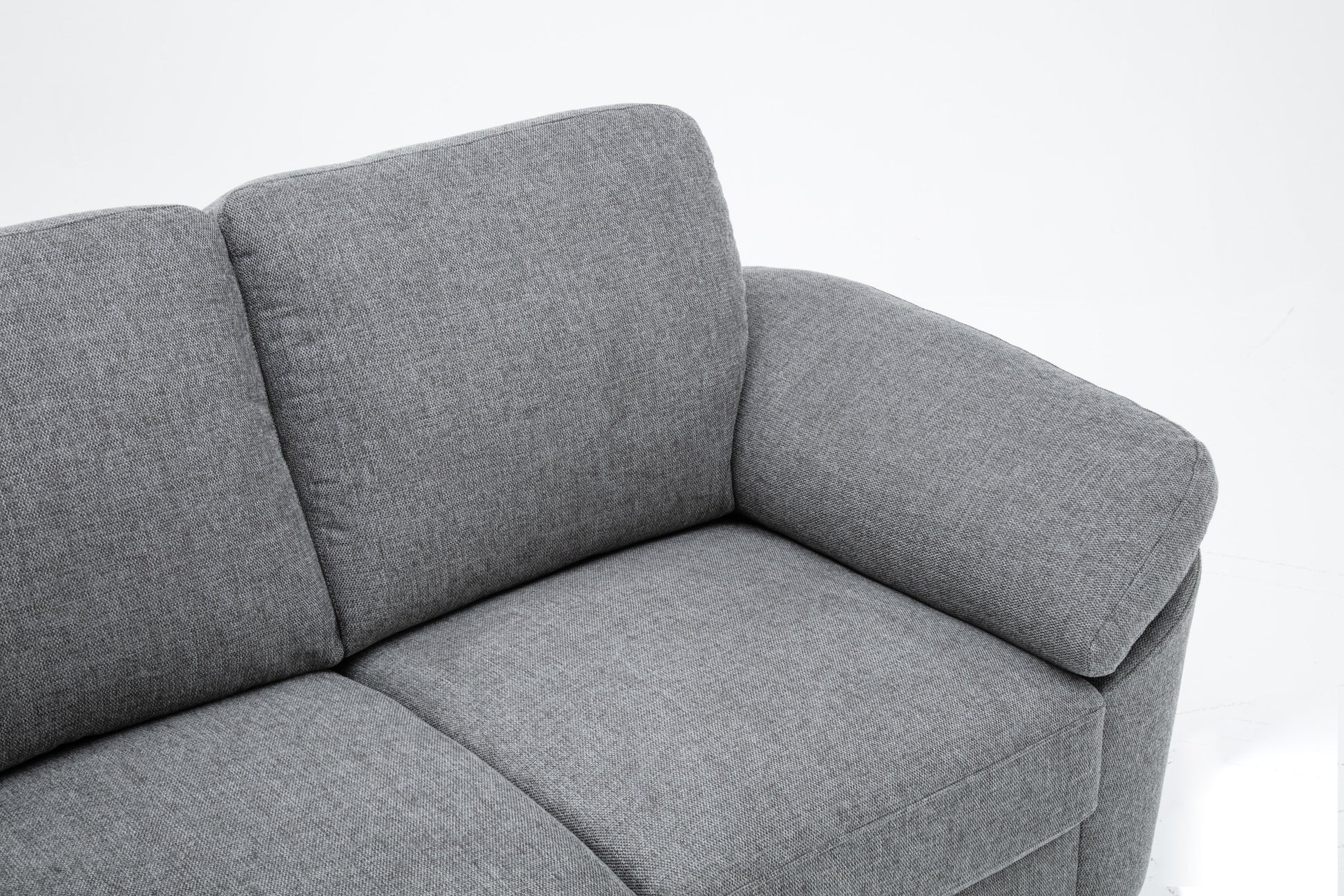 Villanelle - Loveseat With Chrome Finish Legs - Light Gray - Best Buy Furniture