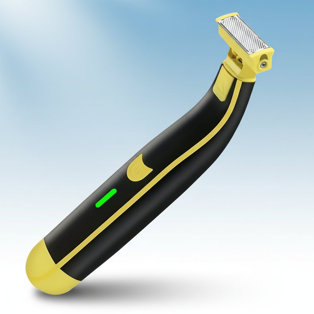 Electric Body Groomer Rechargeable Wet Dry Shaver with Guide Combs