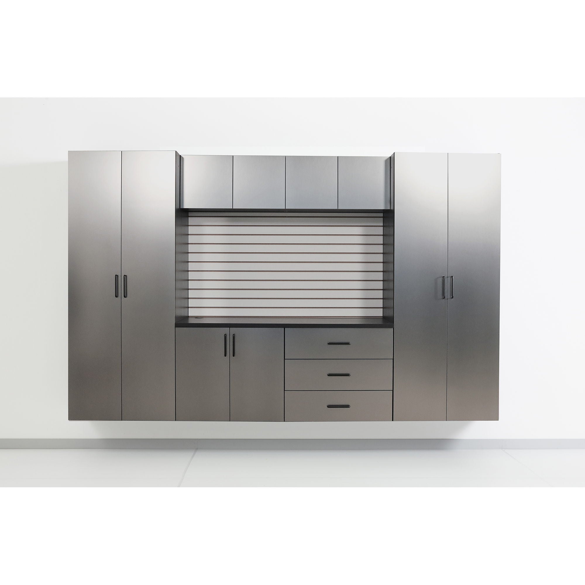 Astro Series - Metal Wall Mounted Storage Cabinet With Soft Closing Drawers