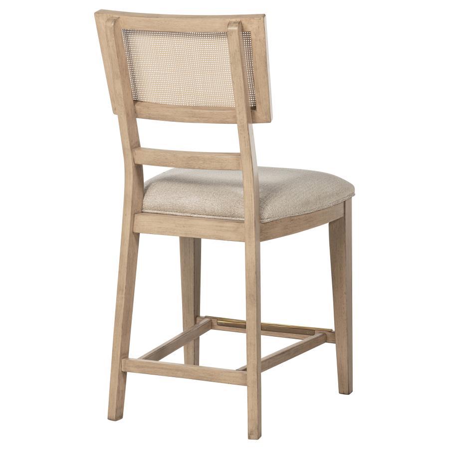 Kailani - Radio Weave Cane Counter Dining Side Chair (Set of 2) - Beige Oak - Best Buy Furniture