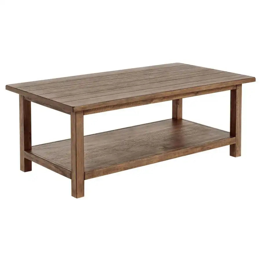 Payne - Wood Coffee Table with Shelf - Best Buy Furniture