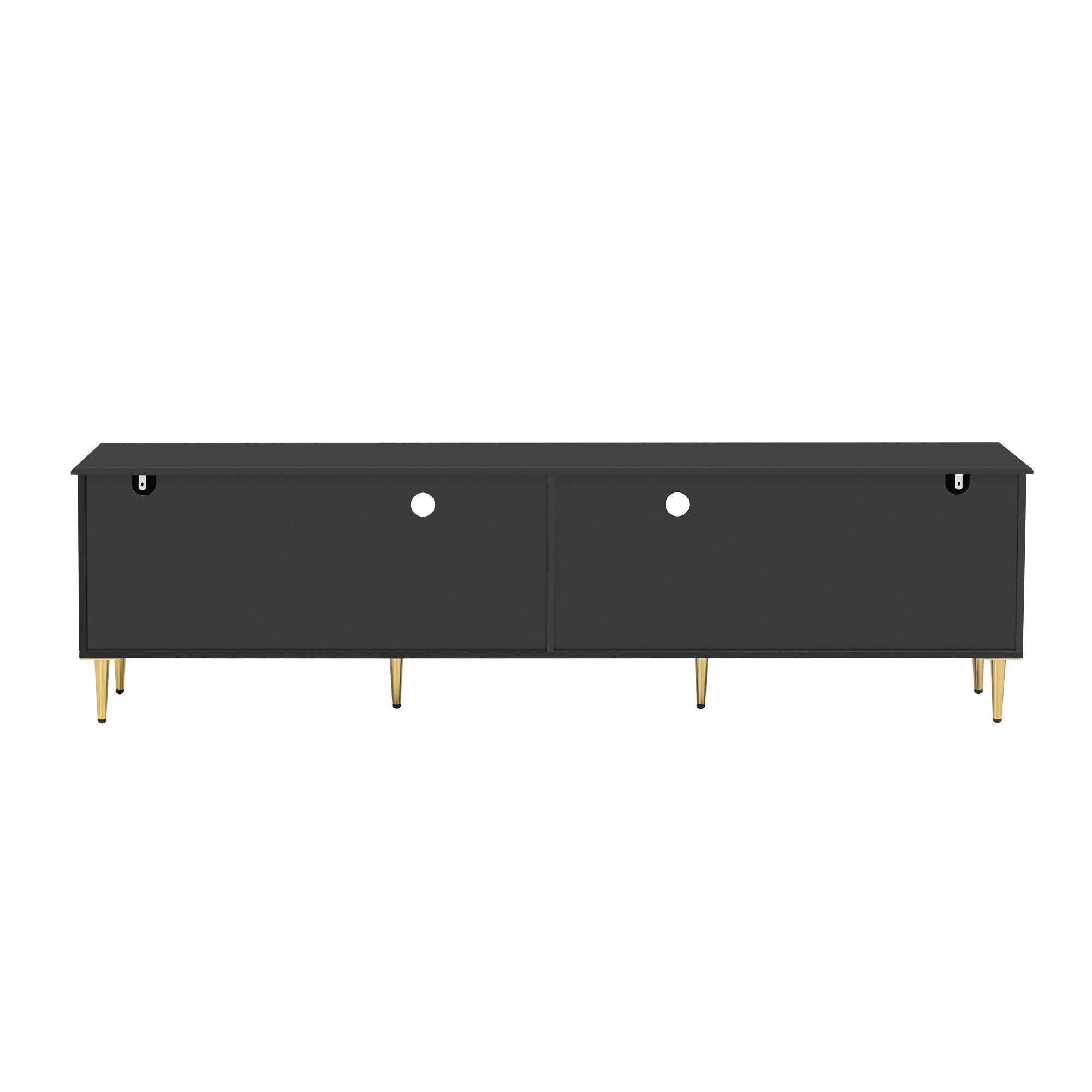 Retro TV Stand With 6 Metal Legs, 2 Cabinets, 4 Drawers And Anti-Tip Device