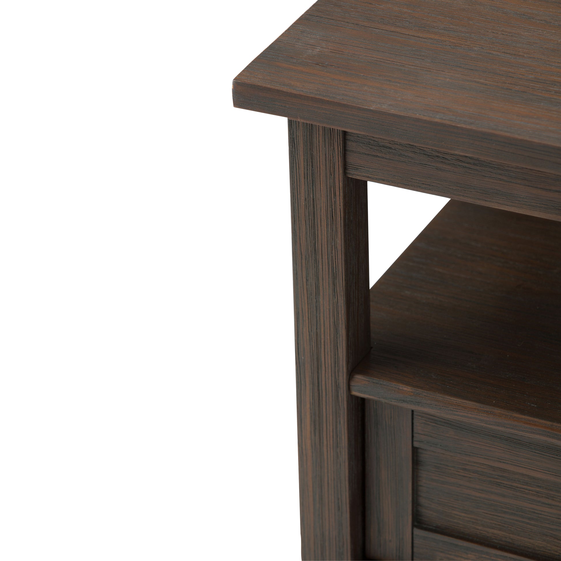 Warm Shaker - End Table - Farmhouse Brown - Best Buy Furniture