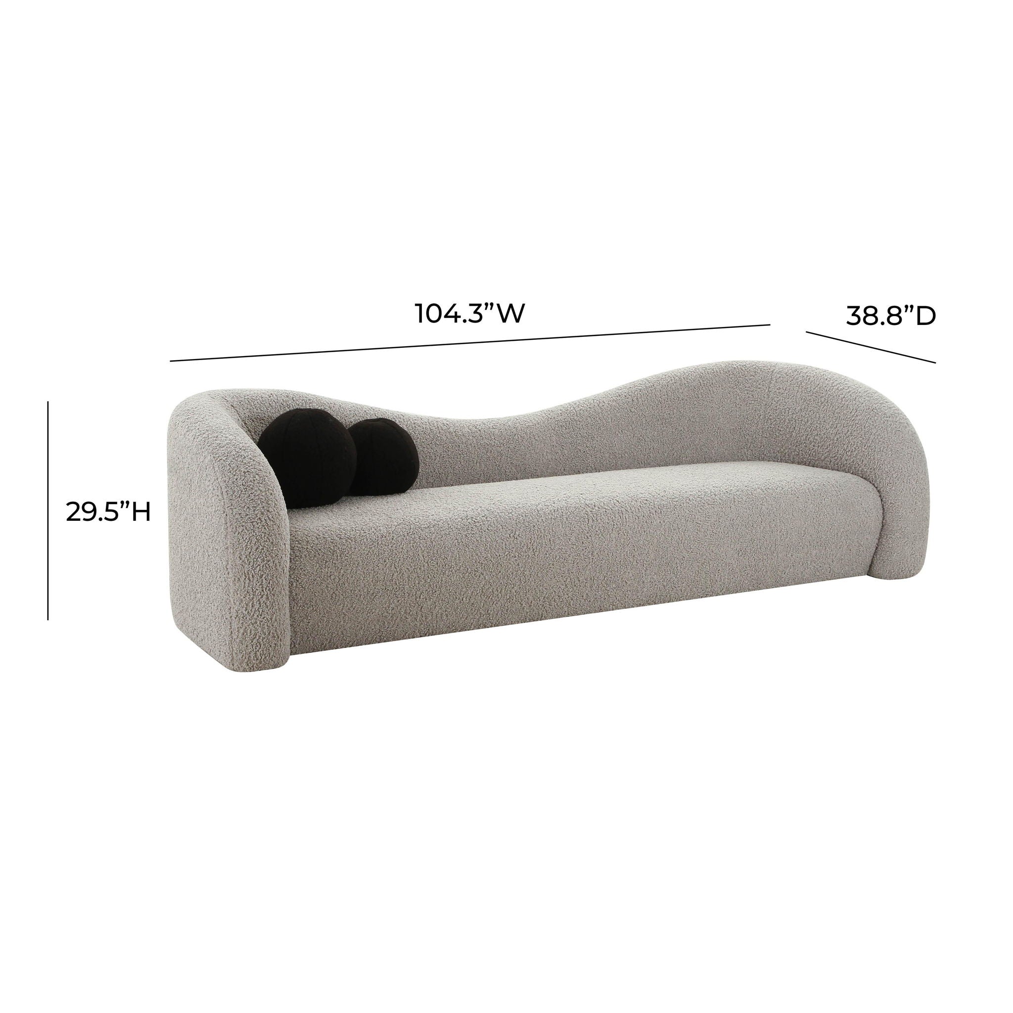 Leonie - Faux Shearling Sofa